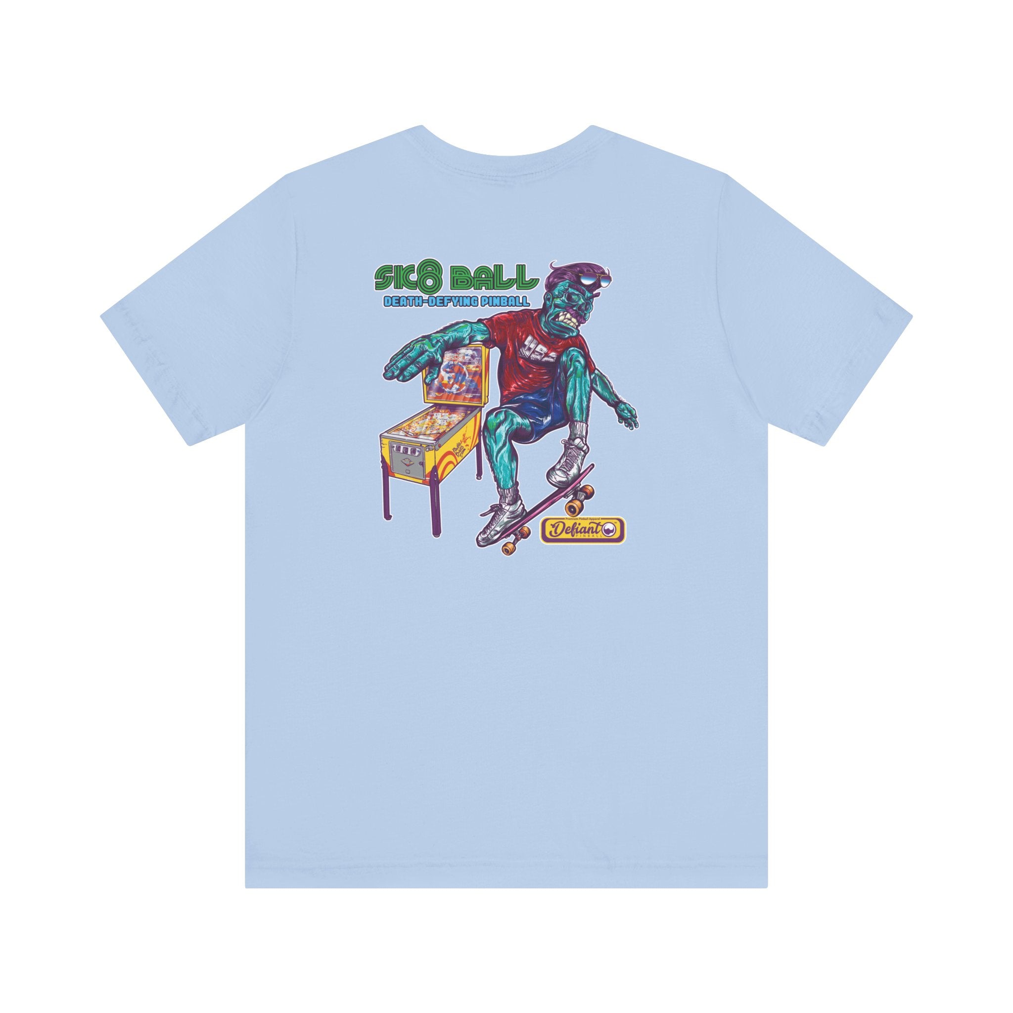 SK8 BALL - Front & Back Print Unisex Jersey Short Sleeve Tee