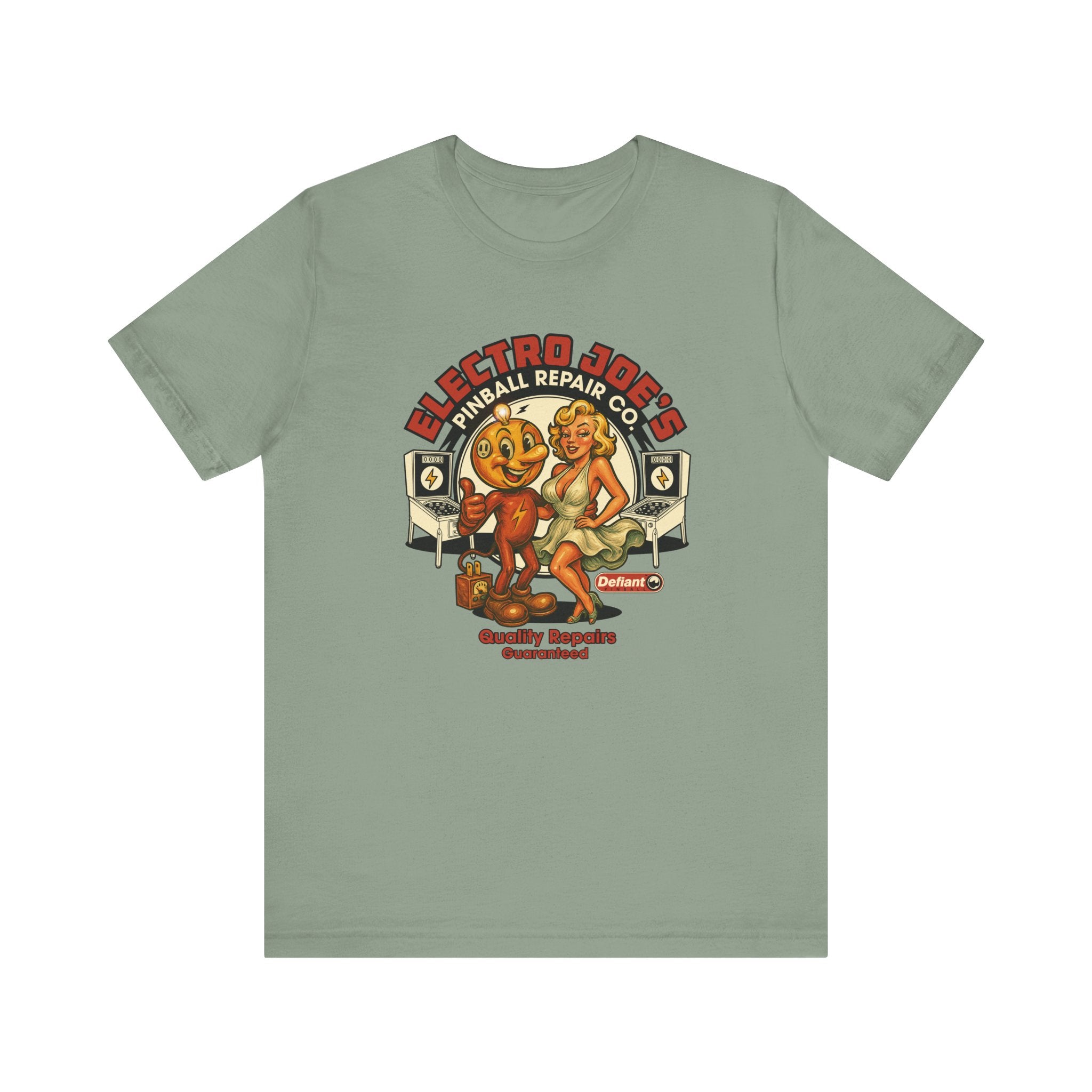 ELECTRO JOE’S PINBALL REPAIR CO. - Unisex Jersey Short Sleeve Tee