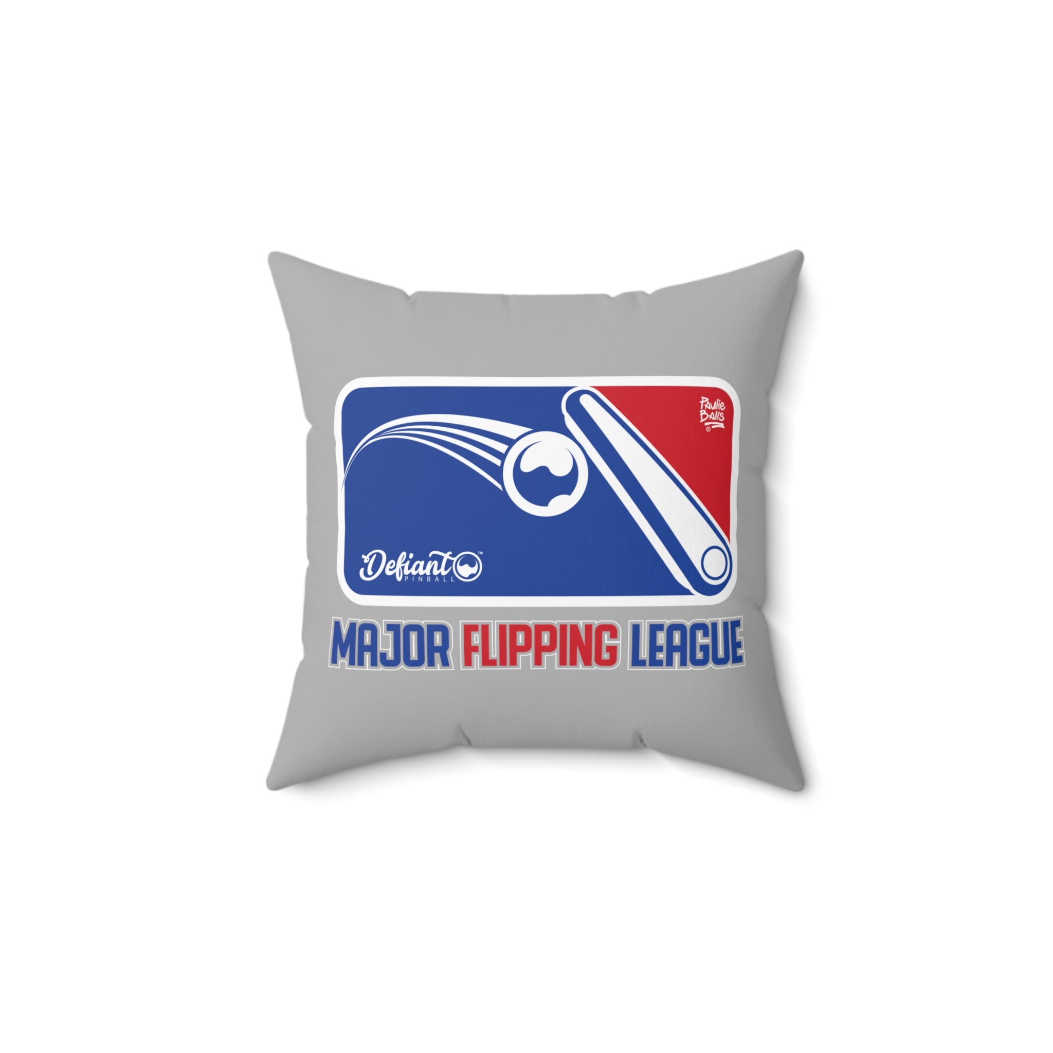 MAJOR FLIPPING LEAGUE -  Spun Polyester Square Pillow