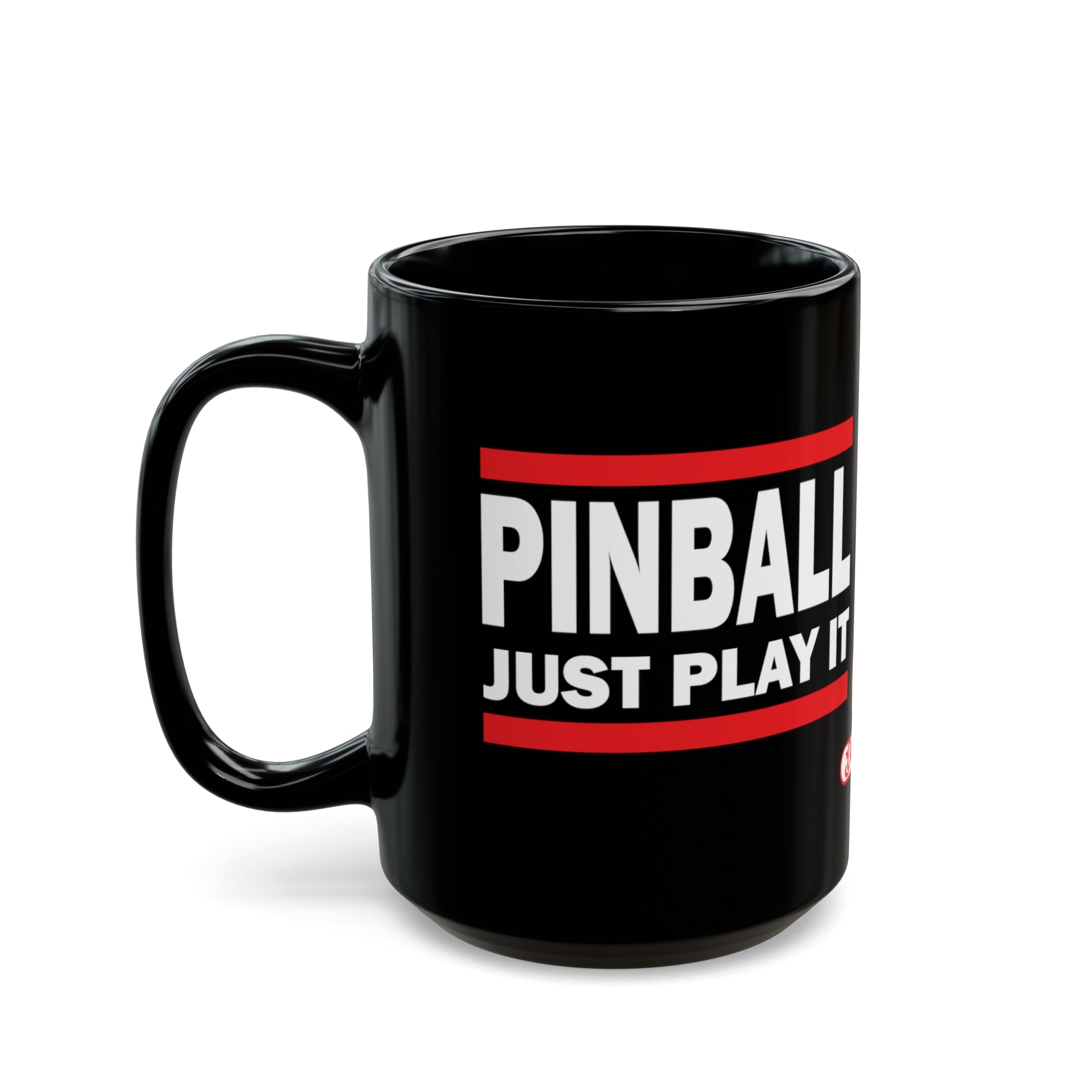 PINBALL JUST PLAY IT Version 2.1 -  Black Mug (11oz, 15oz)