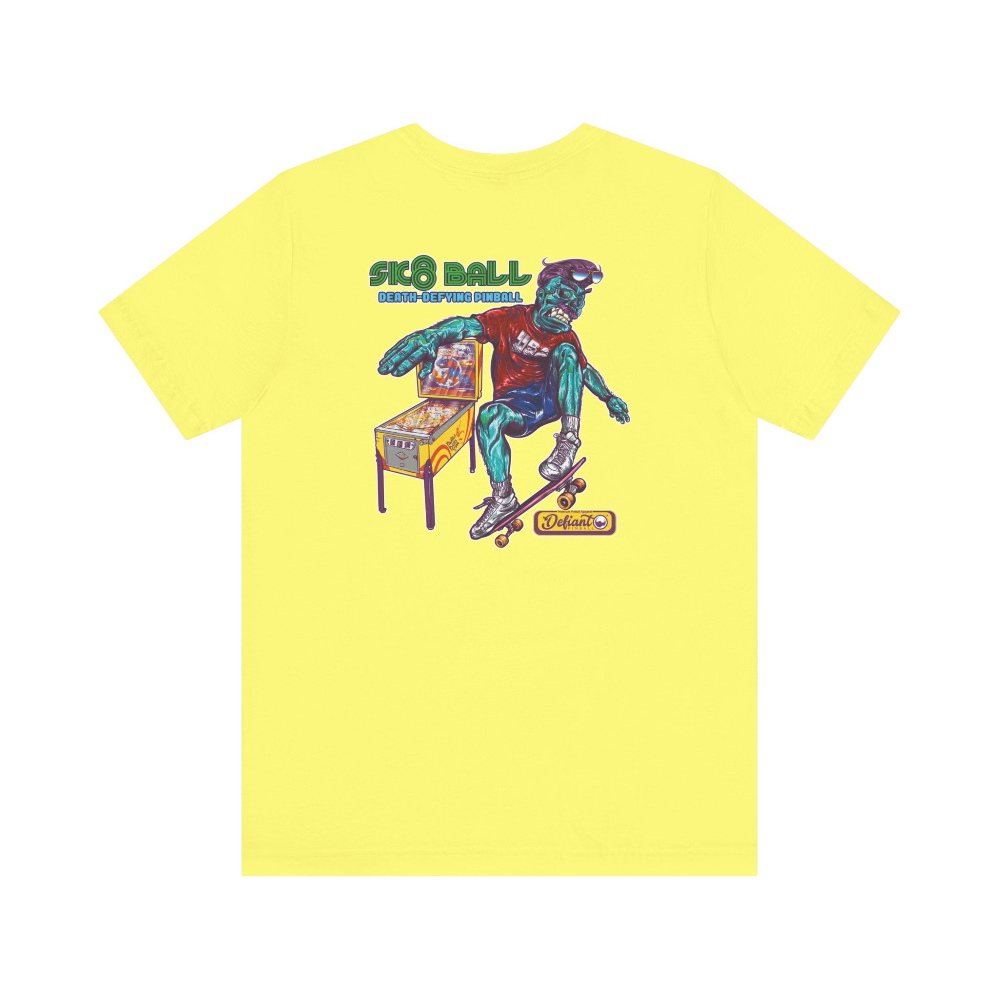 SK8 BALL - Front & Back Print Unisex Jersey Short Sleeve Tee