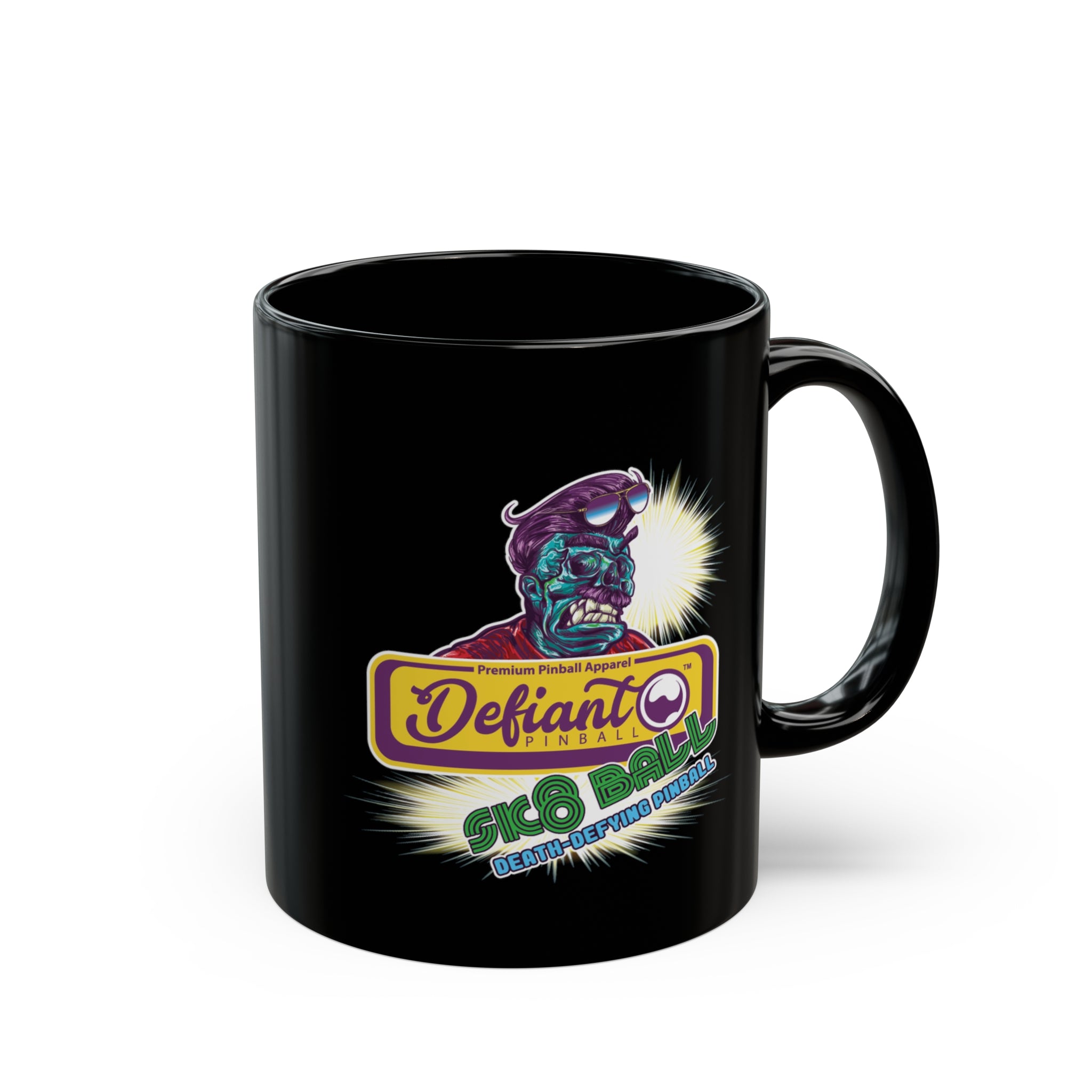 SK8 BALL - Black Mug (11oz, 15oz)