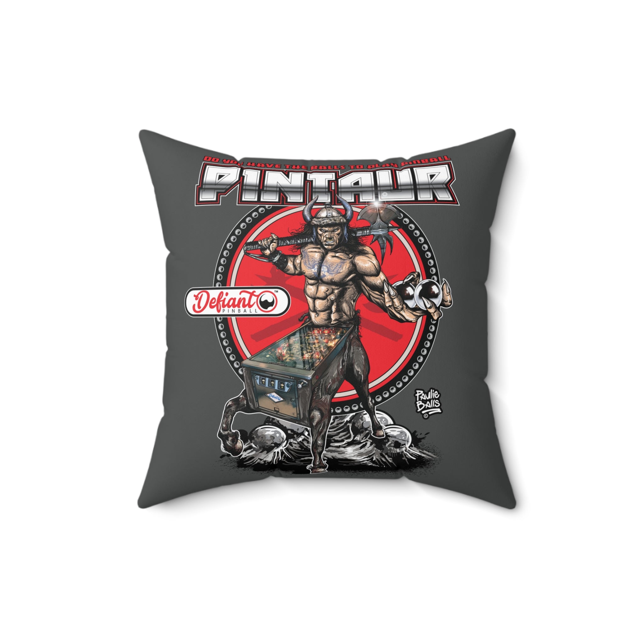 PINTAUR - Spun Polyester Square Pillow