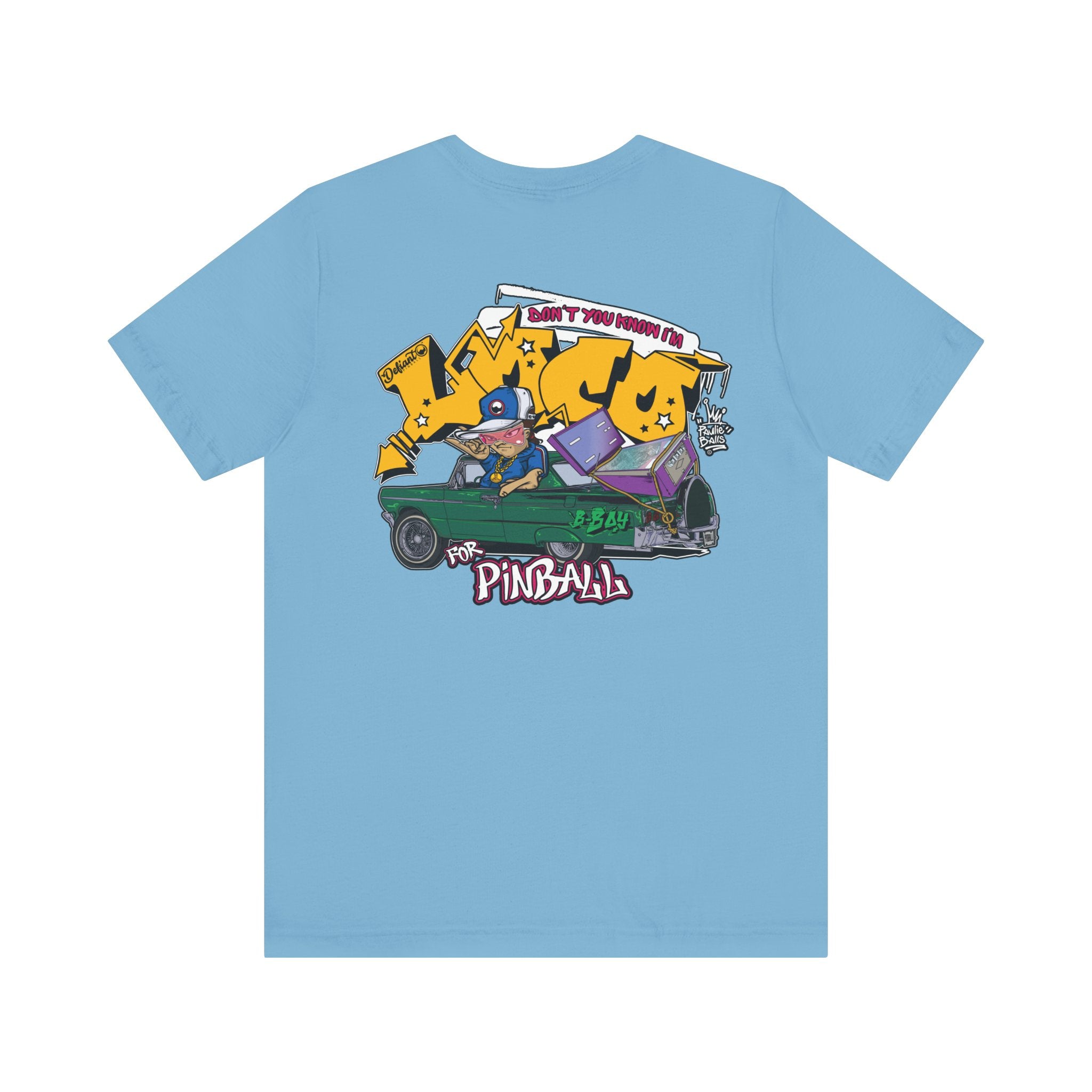 LOCO FOR PINBALL - Front & Back Print Unisex Jersey Short Sleeve Tee