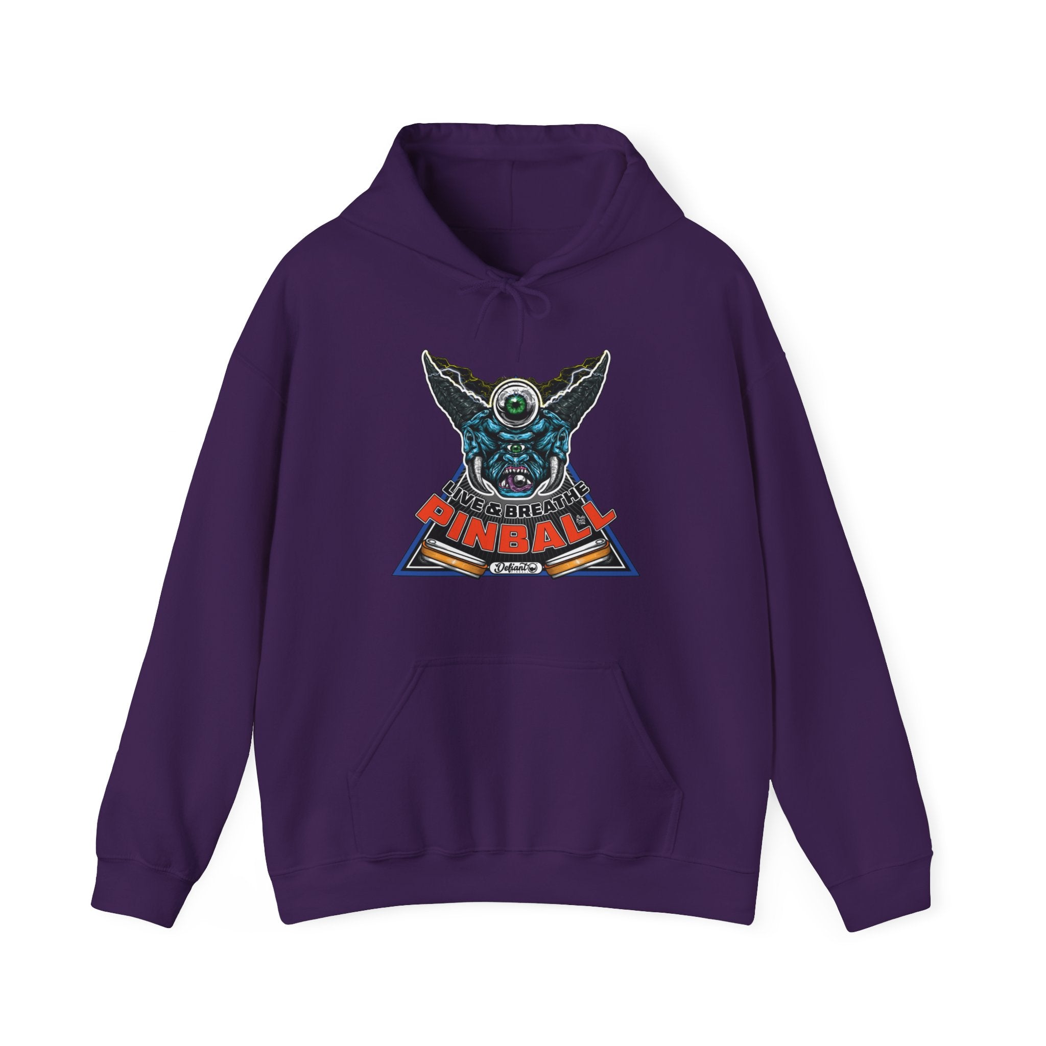 I LIVE AND BREATHE PINBALL - Unisex Heavy Blend™ Hooded Sweatshirt