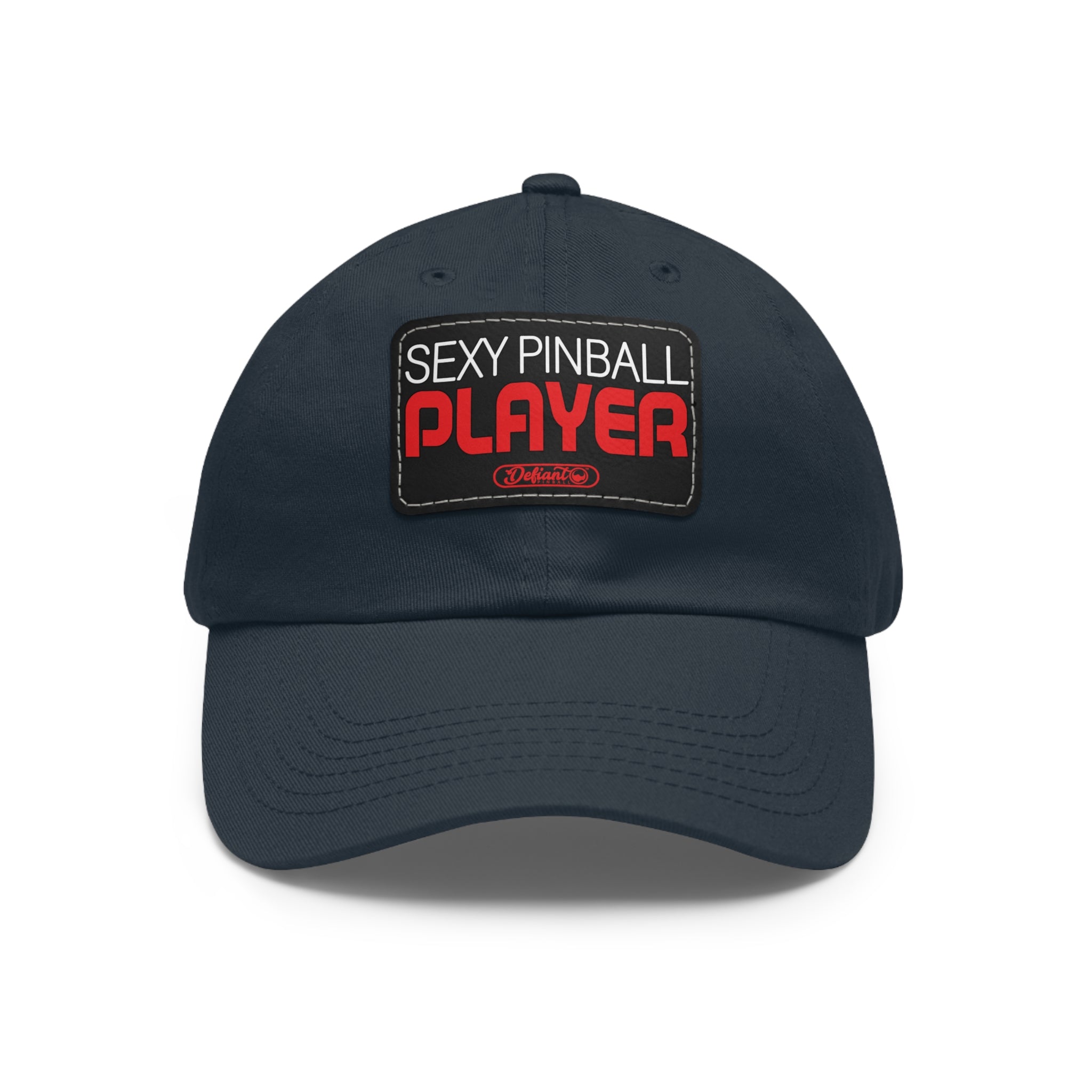 Sexy Pinball  Play - Dad Hat with Leather Patch (Rectangle)