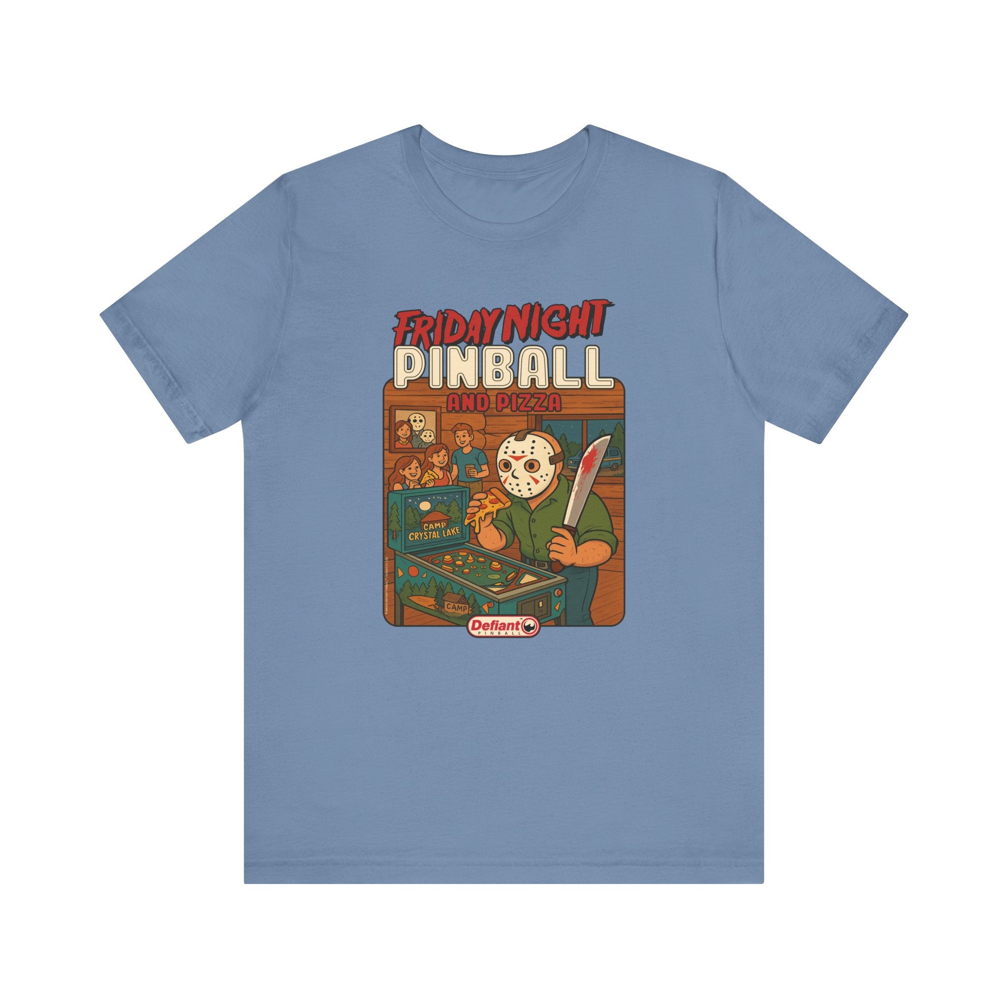 FRIDAY NIGHT PINBALL AND PIZZA - Unisex Jersey Short Sleeve Tee