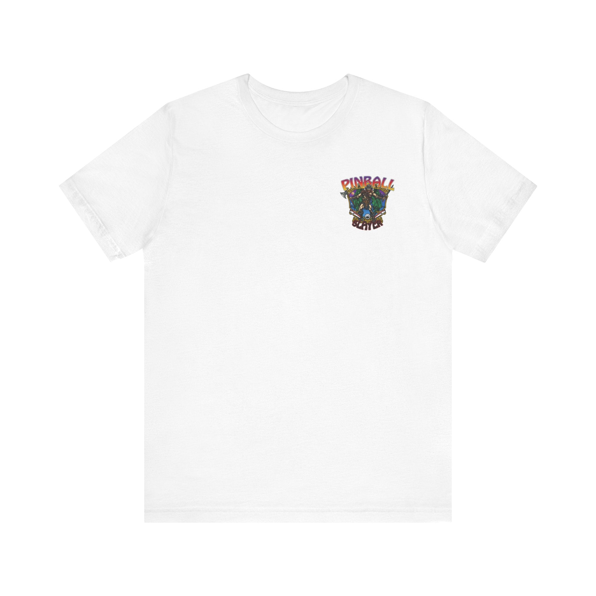 Pinball slayer (Barbarian Version) - Front & Back Print Unisex Jersey Short Sleeve Tee