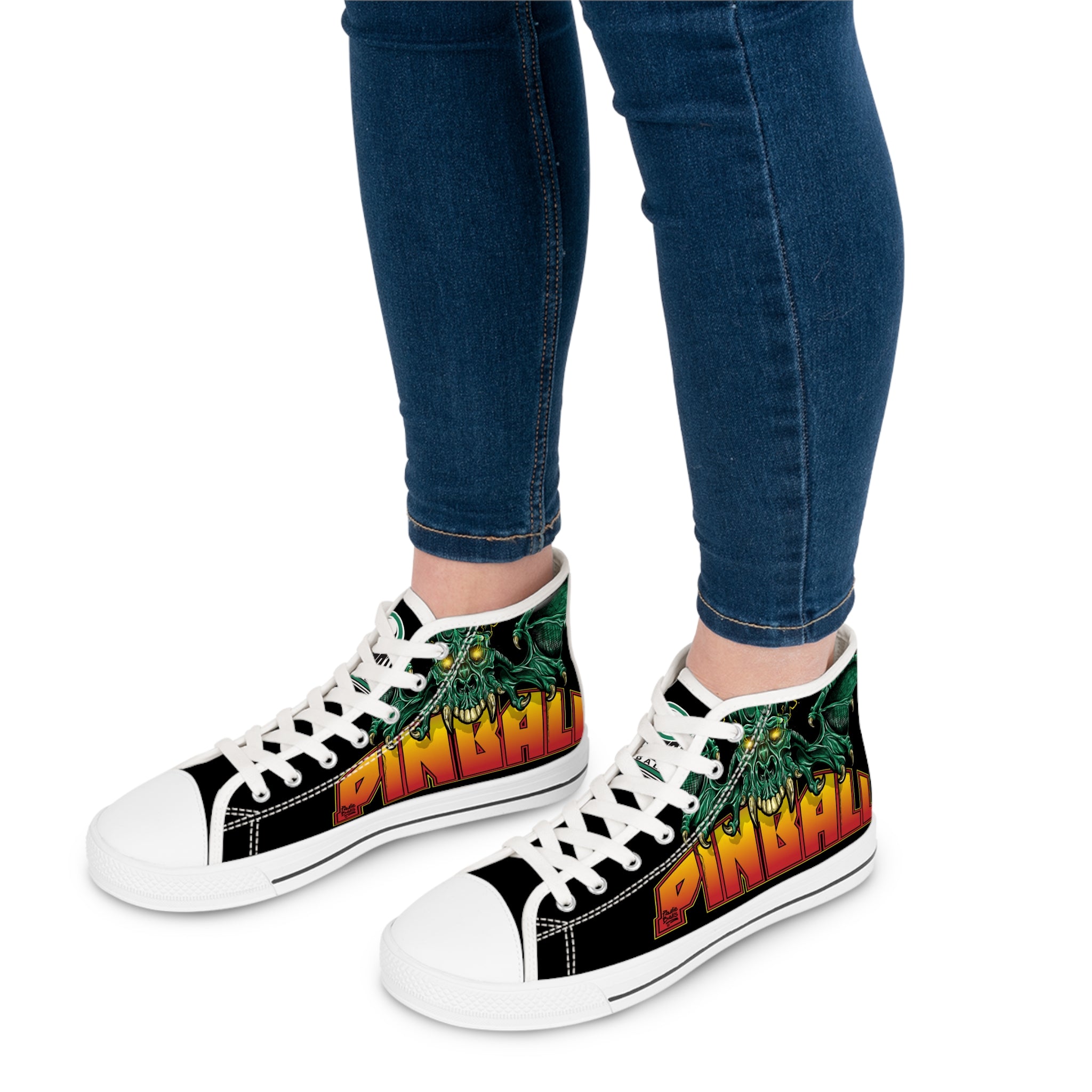 PINBALL GIVES YOU WINGS - Women's High Top Sneakers