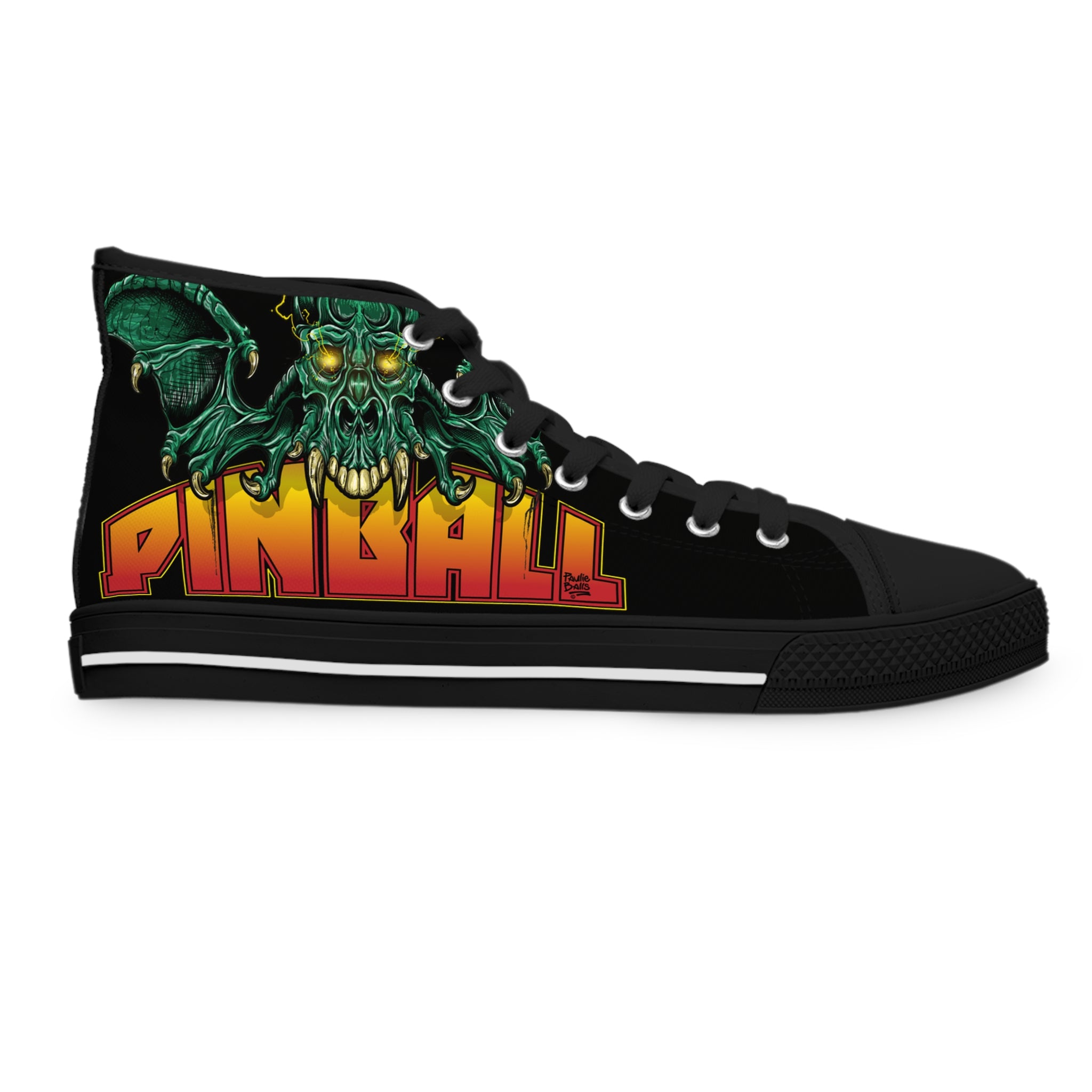 PINBALL GIVES YOU WINGS - Women's High Top Sneakers