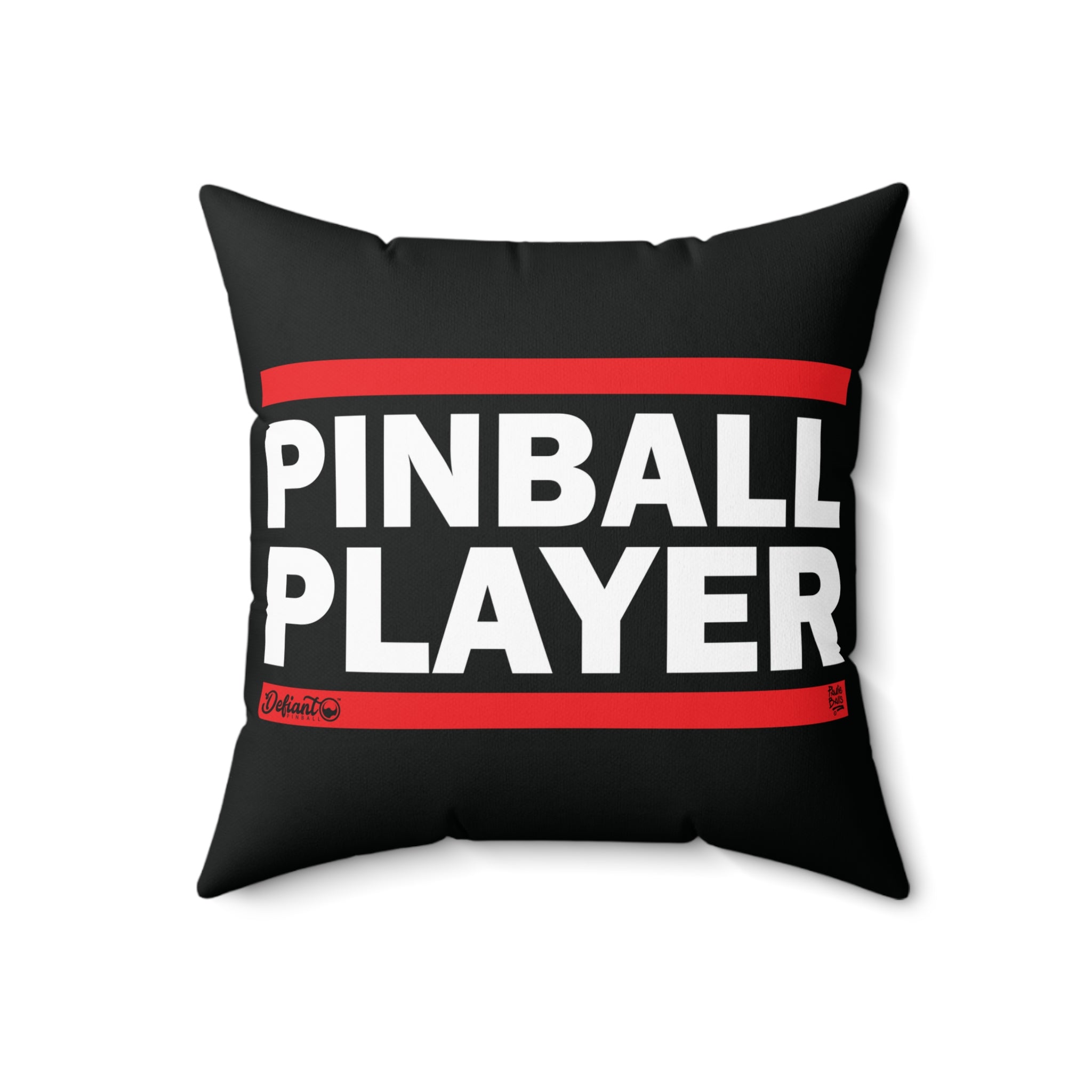 PINBALL PLAYER - Spun Polyester Square Pillow