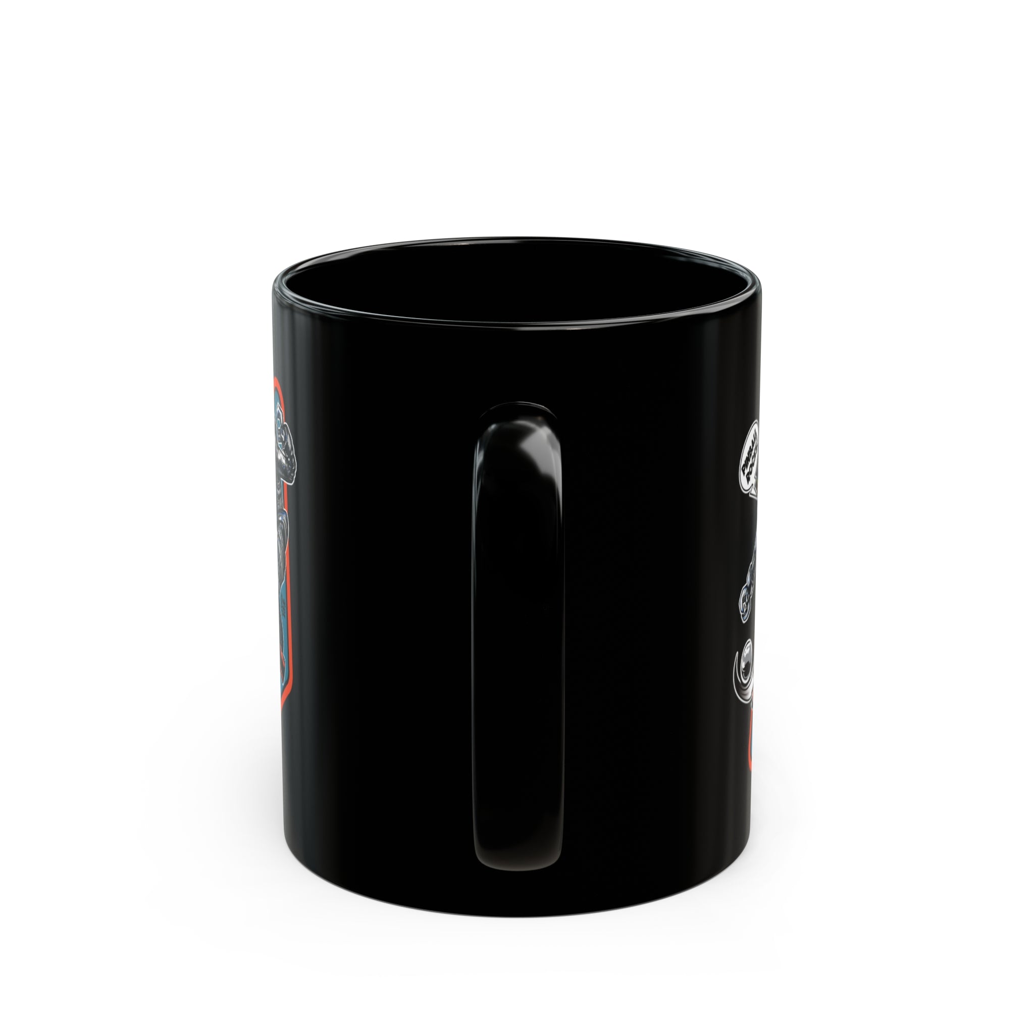 SK8 Pinball Robot - Black Mug (11oz, 15oz)