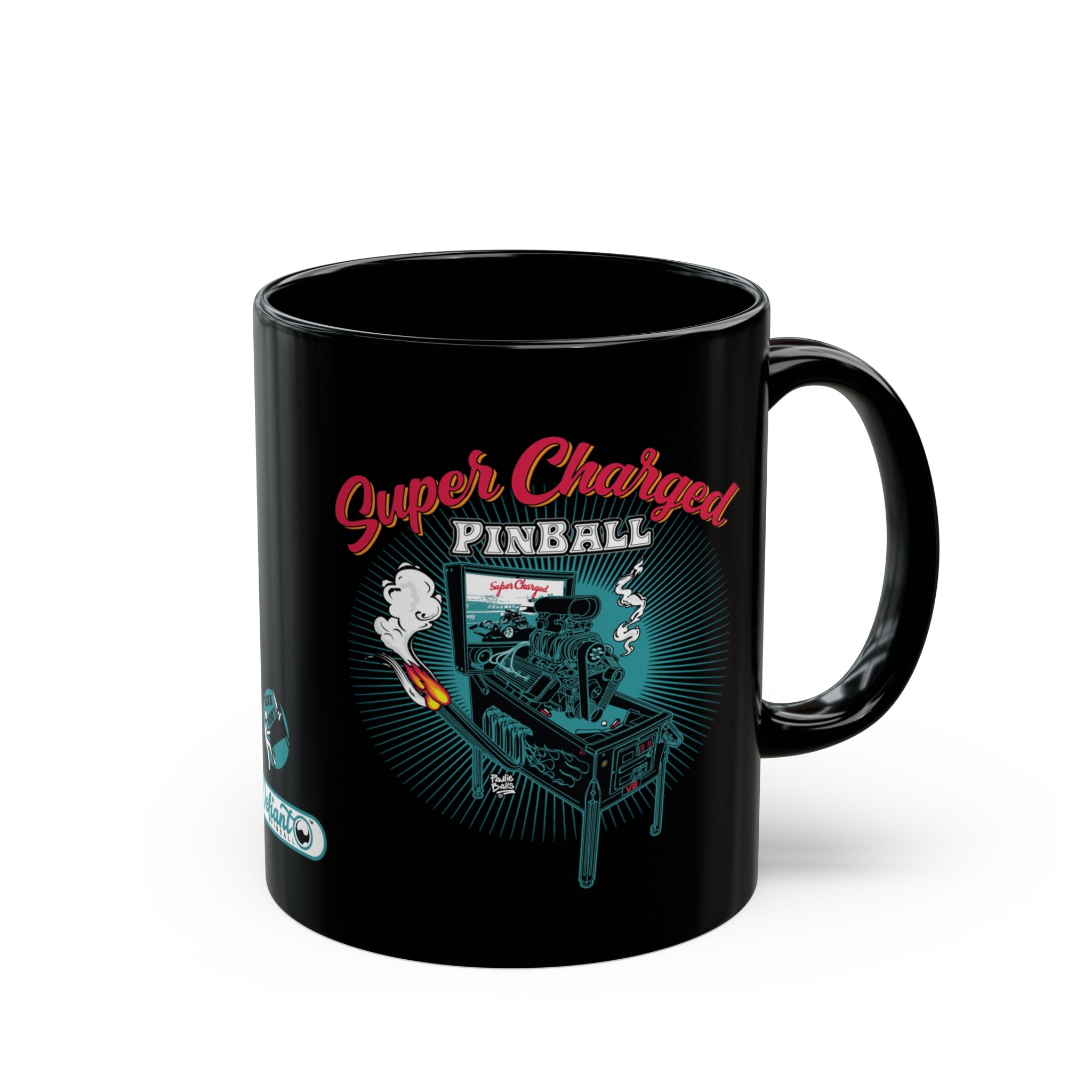 SUPER CHARGED -  Black Mug (11oz, 15oz)