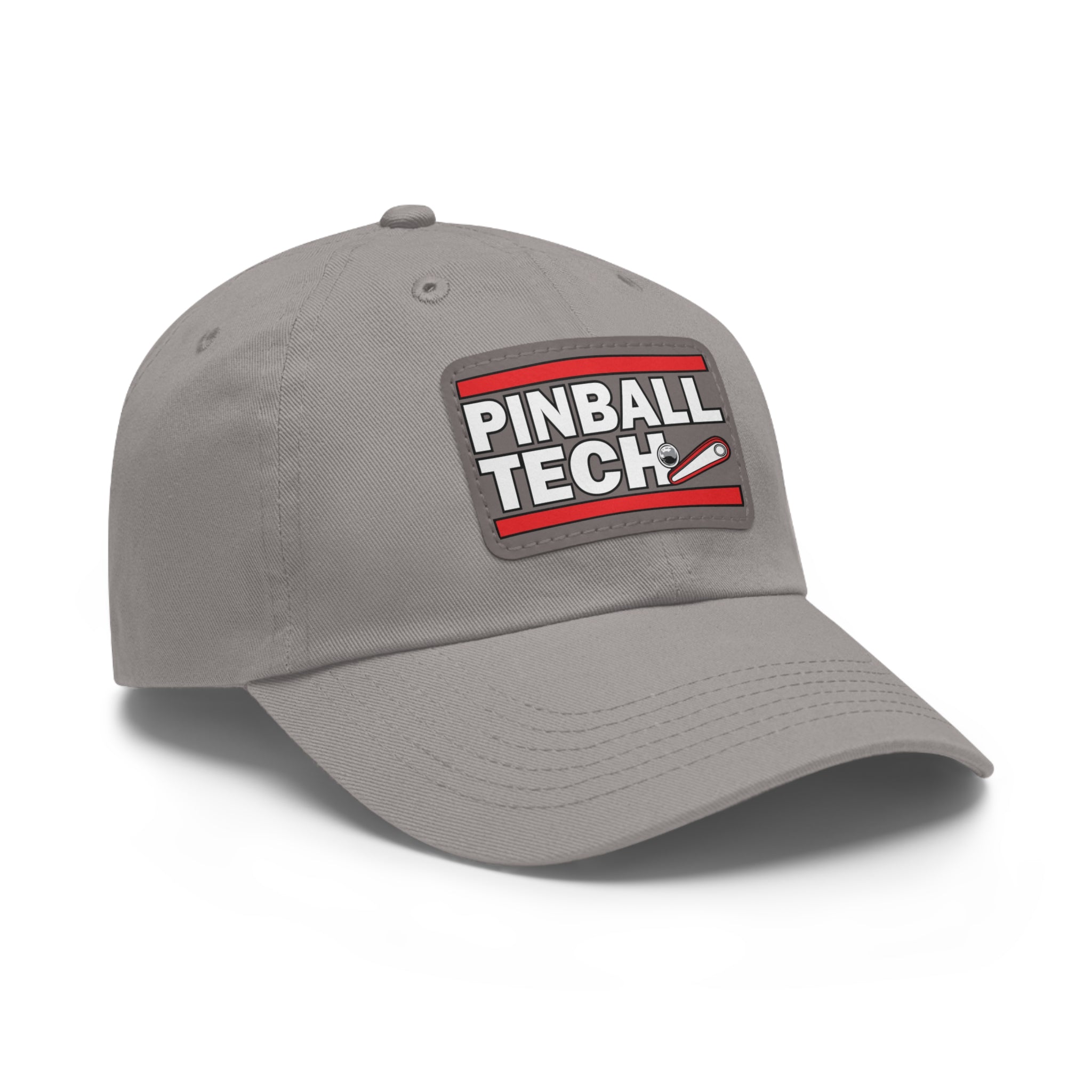PINBALL TECH - Dad Hat with Leather Patch (Rectangle)