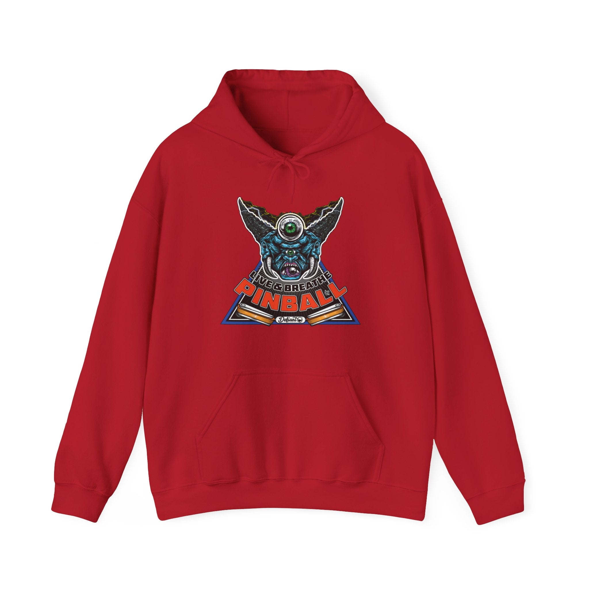 I LIVE AND BREATHE PINBALL - Unisex Heavy Blend™ Hooded Sweatshirt