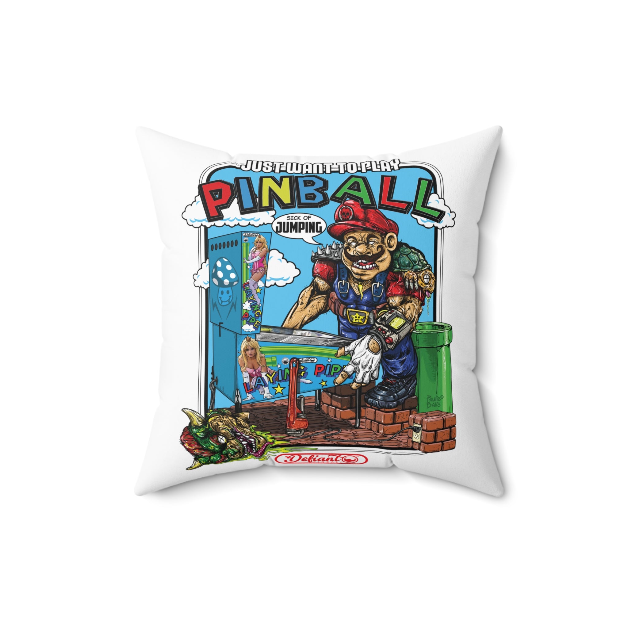 SICK OF JUMPING - Spun Polyester Square Pillow
