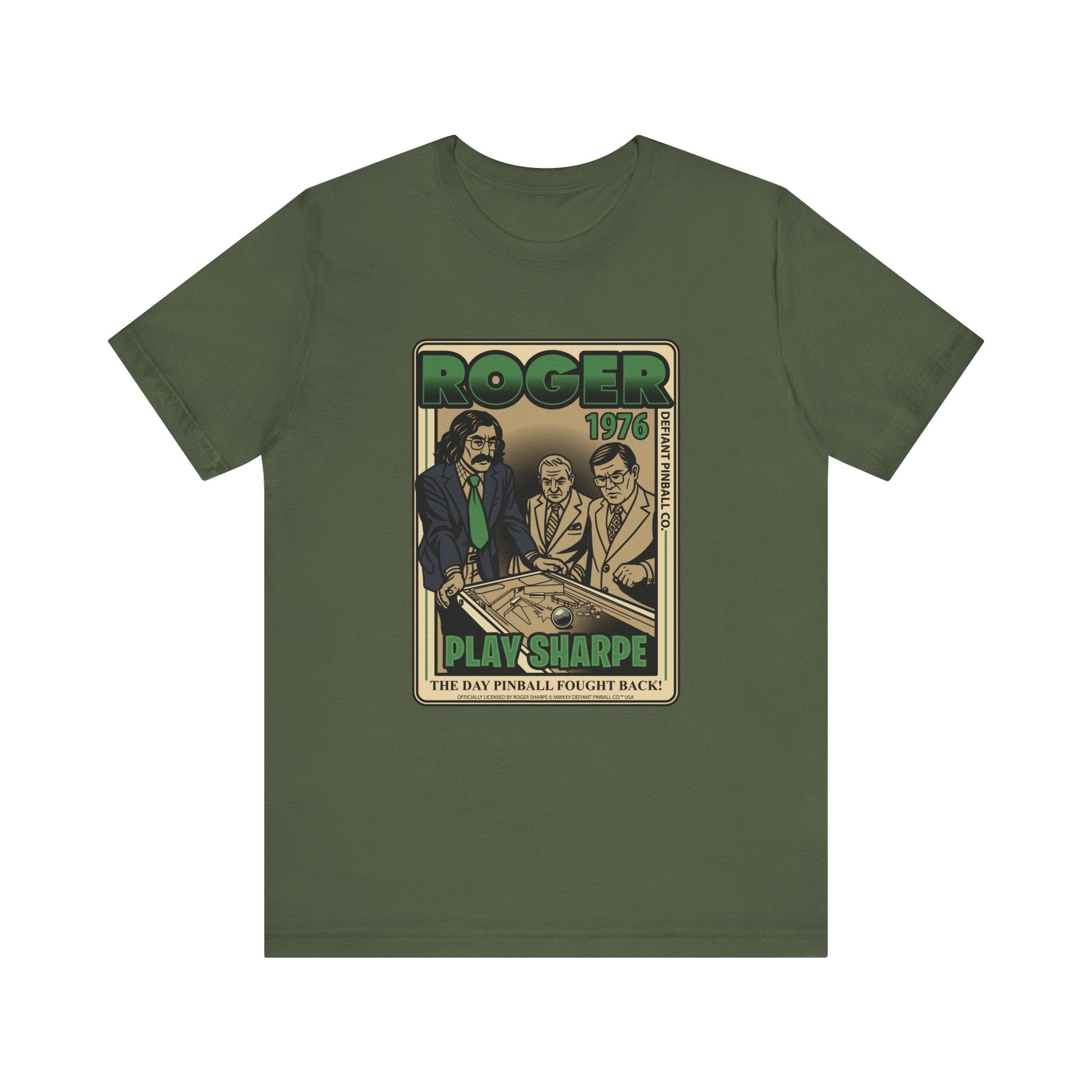 Play Sharpe - The Day Pinball Fought Back - Unisex Jersey Short Sleeve Tee