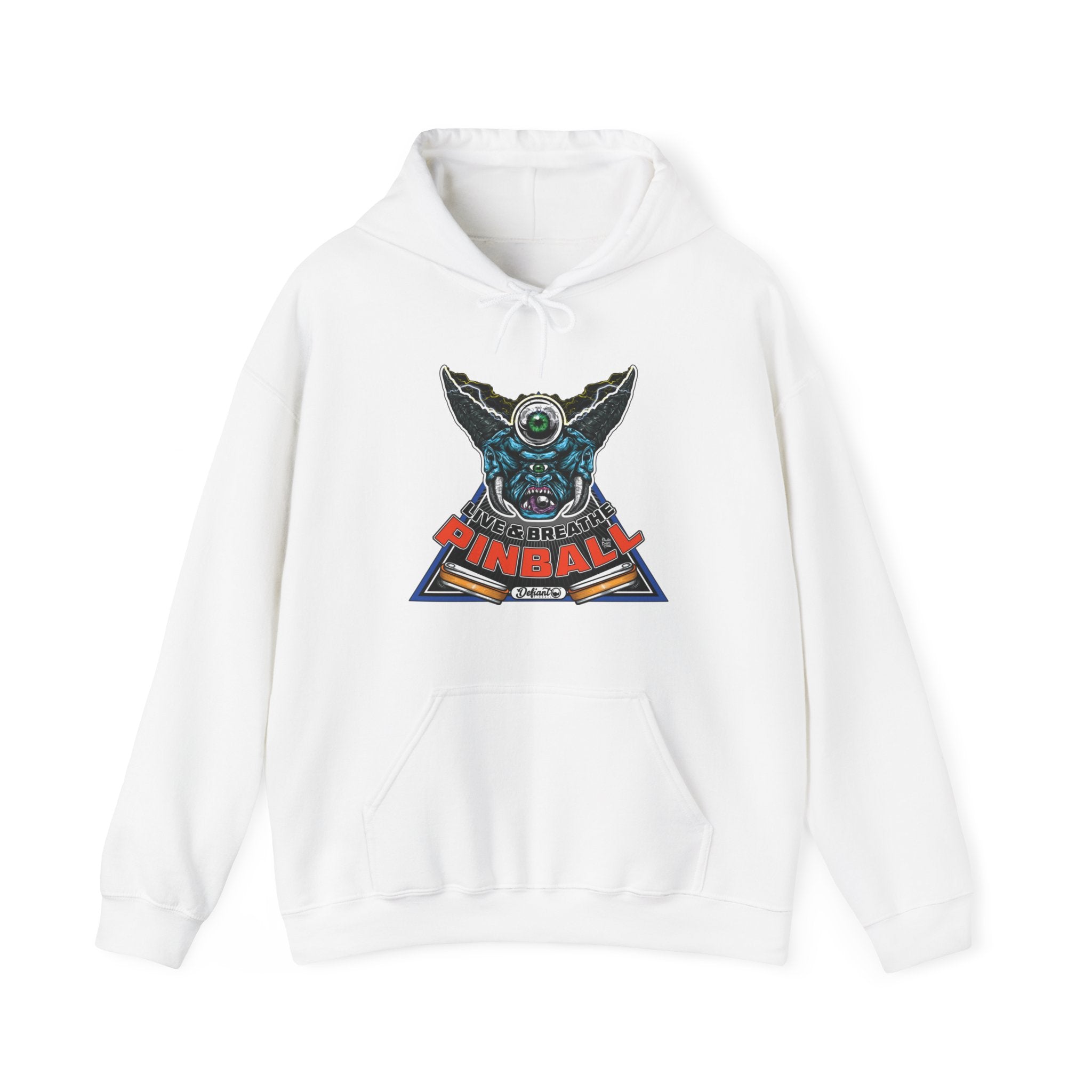 I LIVE AND BREATHE PINBALL - Unisex Heavy Blend™ Hooded Sweatshirt