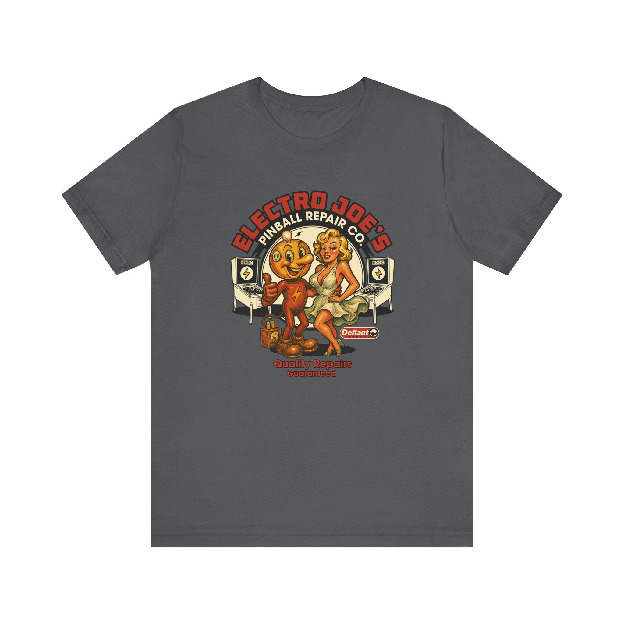 ELECTRO JOE’S PINBALL REPAIR CO. - Unisex Jersey Short Sleeve Tee