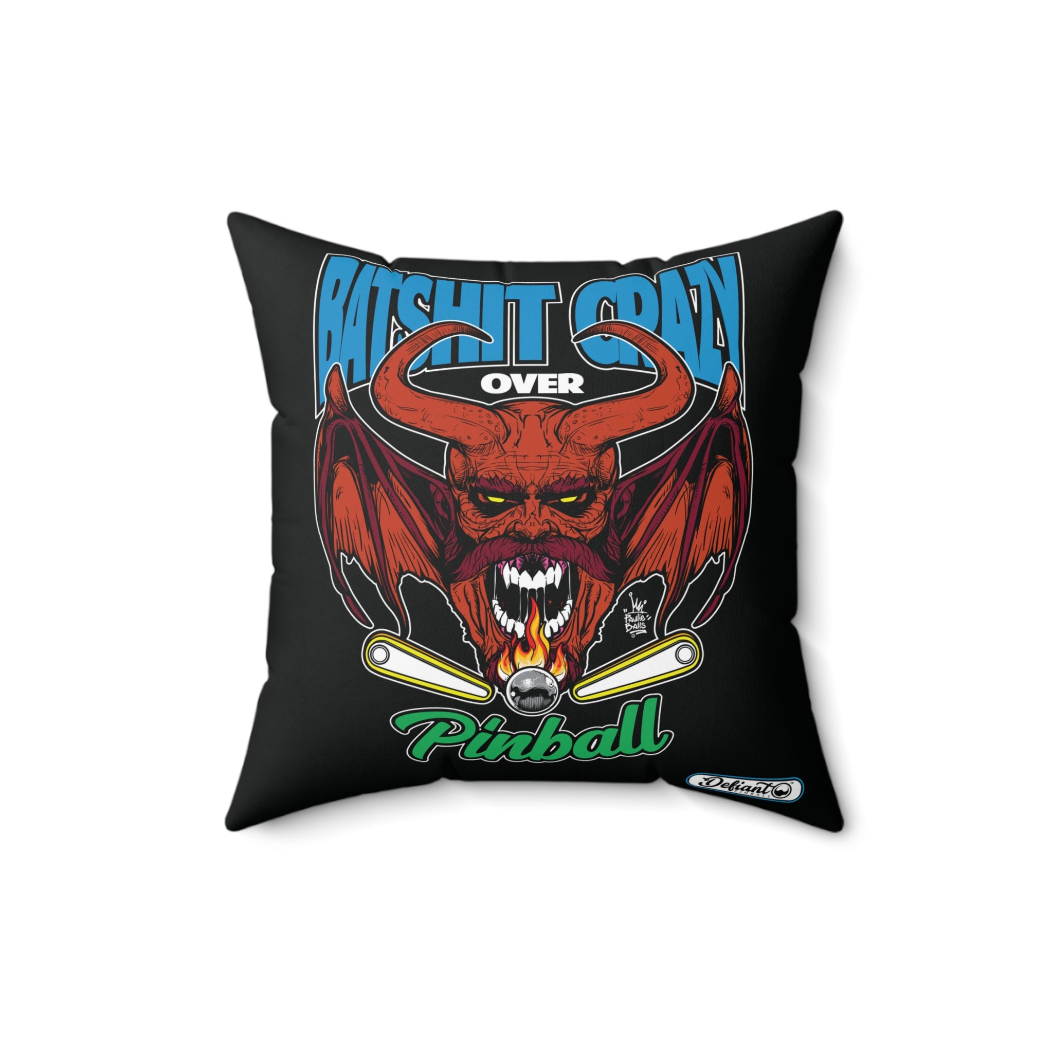 Bat Shit Crazy - Spun Polyester Square Pillow