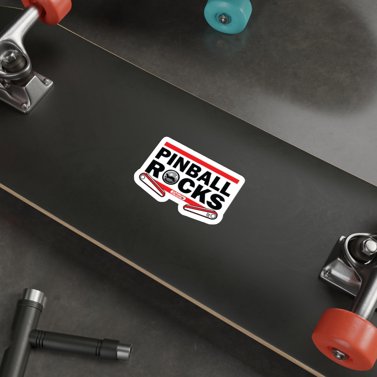 PINBALL ROCKS THE DMC - Die-Cut Stickers