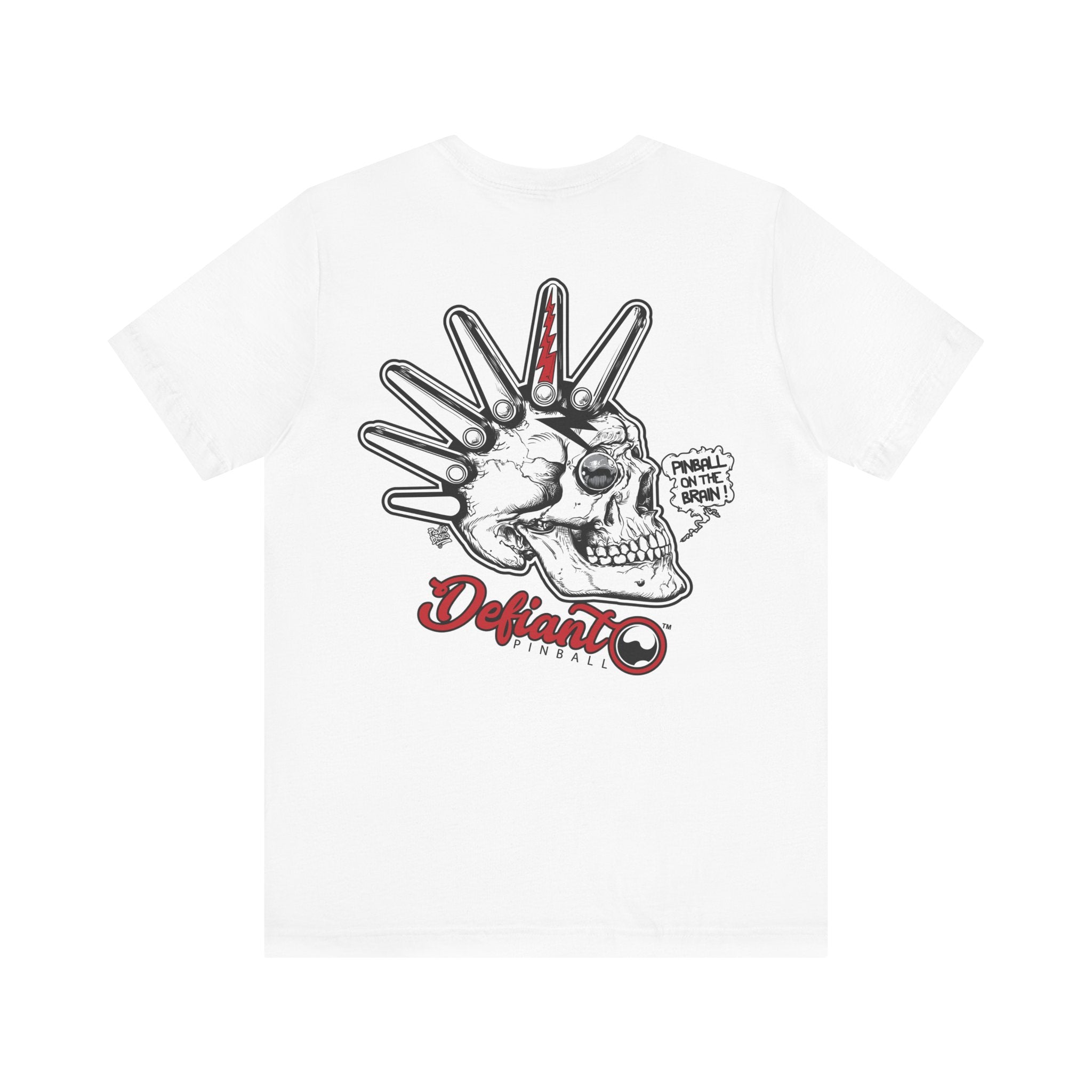 Flipper Head  - Front & Back Print Unisex Jersey Short Sleeve Tee