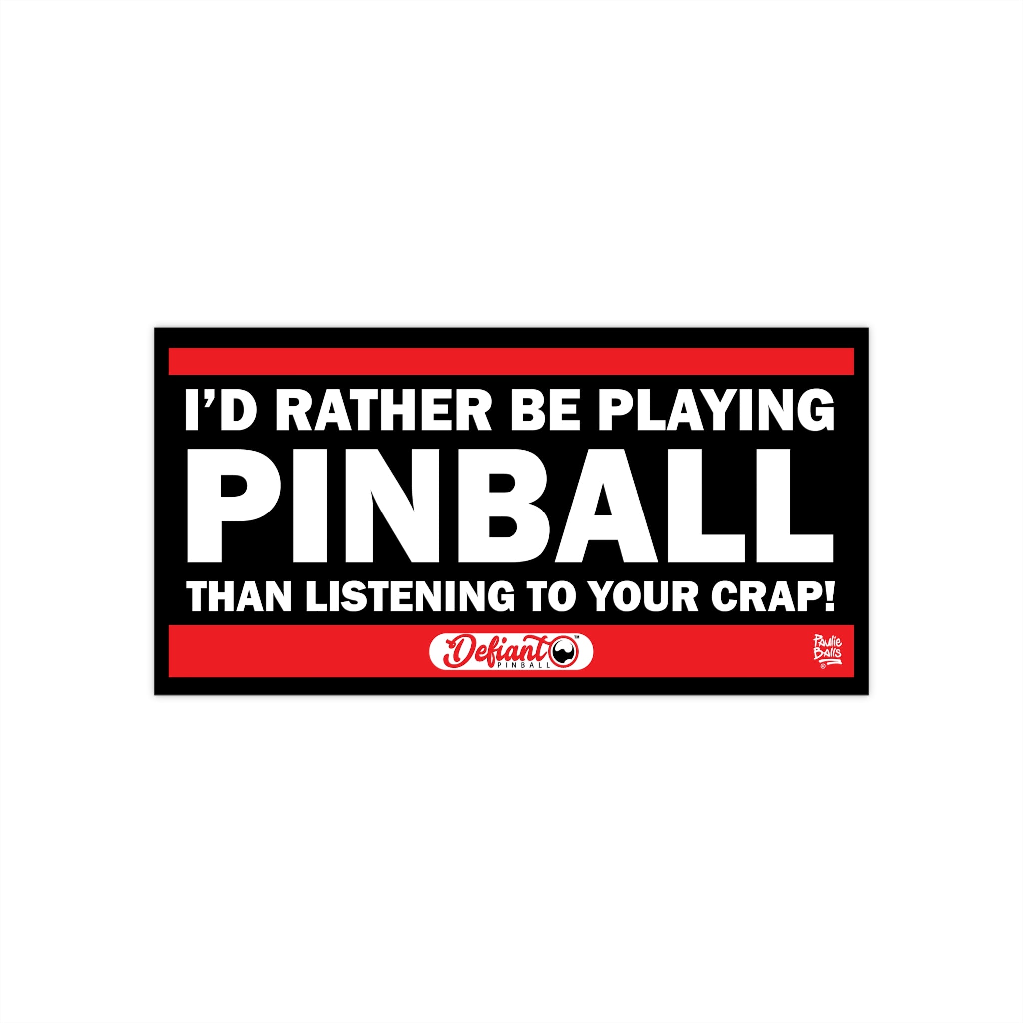 I'D RATHER BE PLAYING - Bumper Stickers