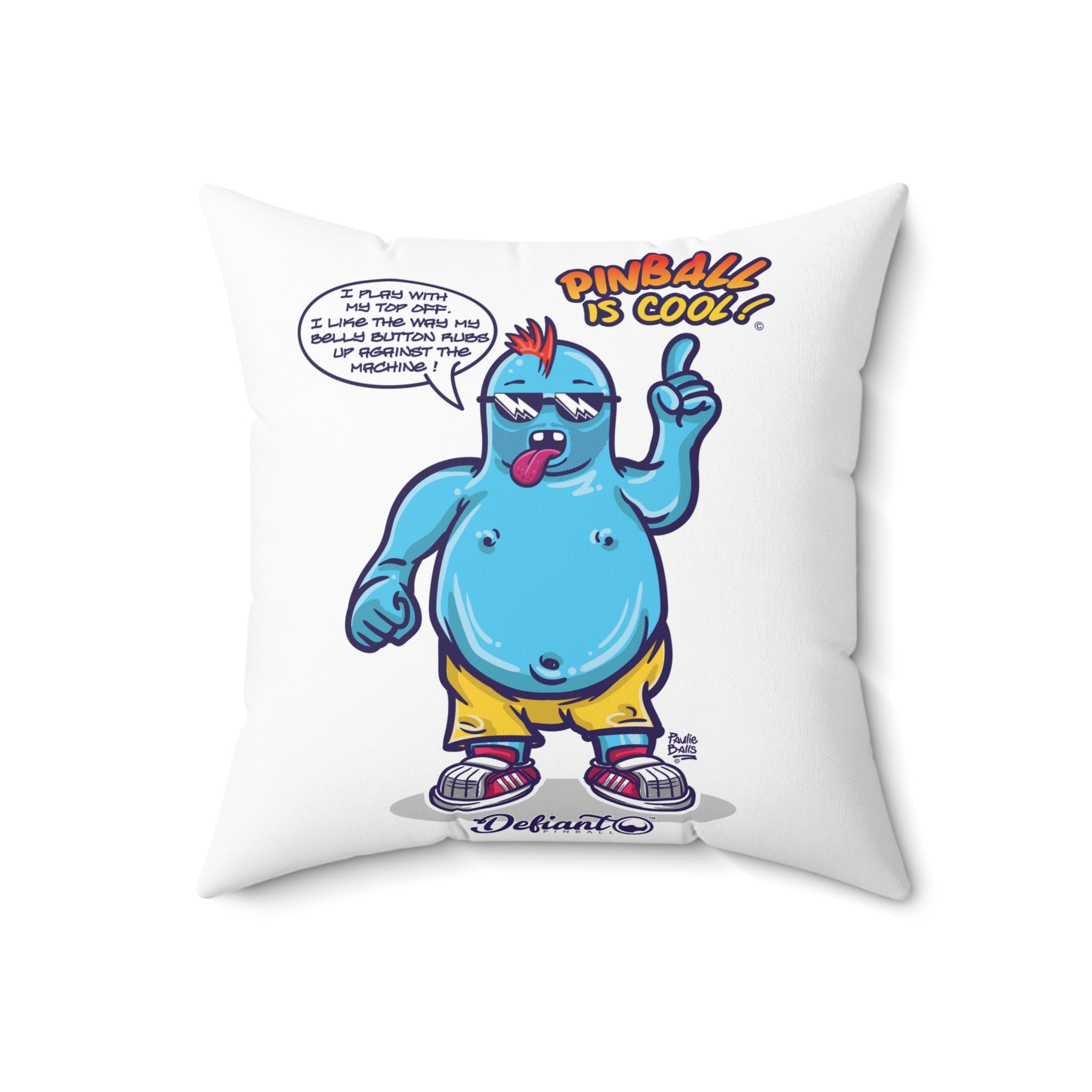 PINBALL IS COOL! - Spun Polyester Square Pillow