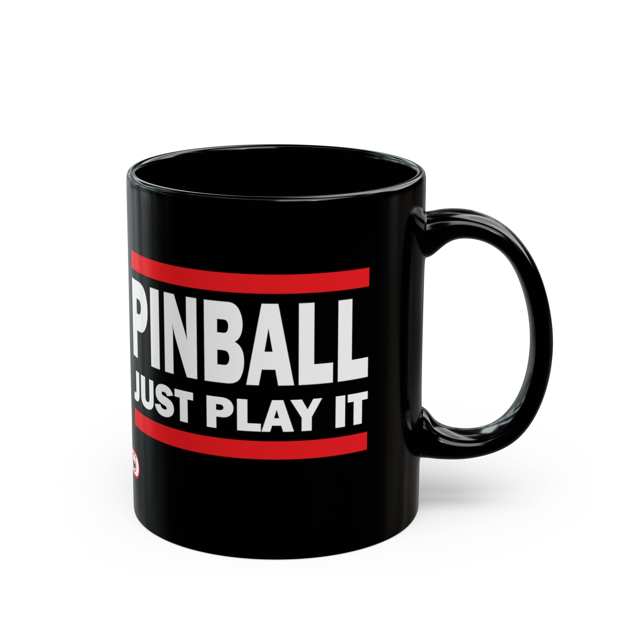 PINBALL JUST PLAY IT Version 2.1 -  Black Mug (11oz, 15oz)