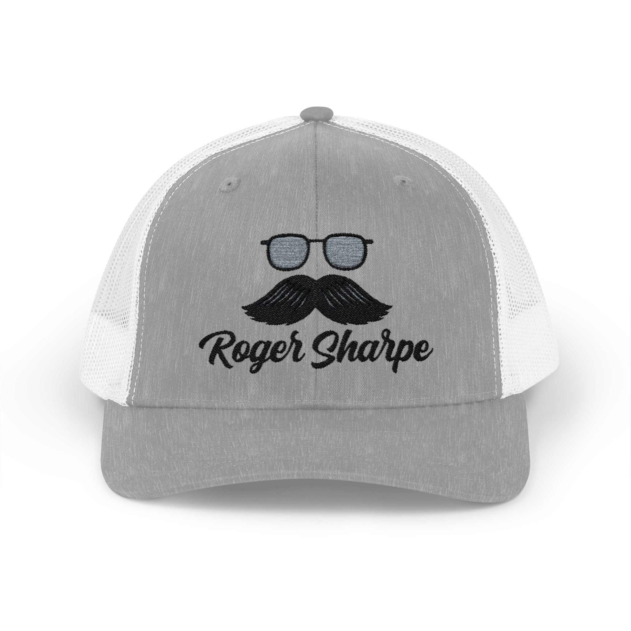 Roger Sharpe moustache icon- Snapback Trucker Cap