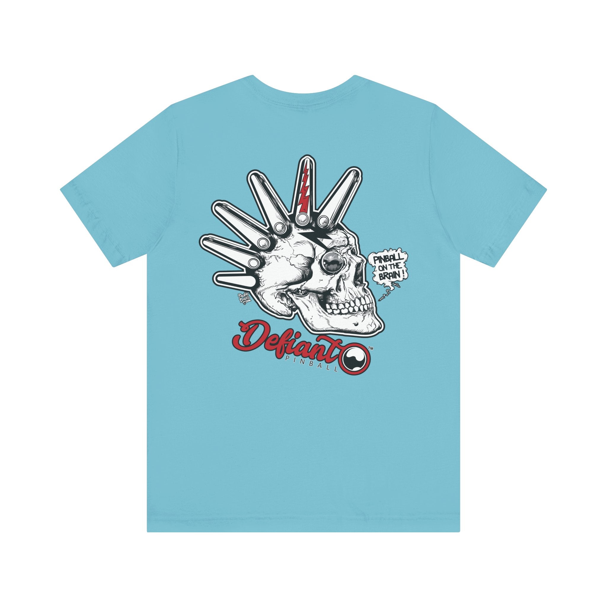 Flipper Head  - Front & Back Print Unisex Jersey Short Sleeve Tee
