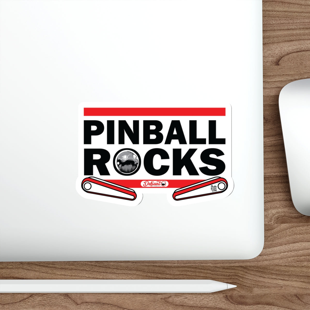 PINBALL ROCKS THE DMC - Die-Cut Stickers