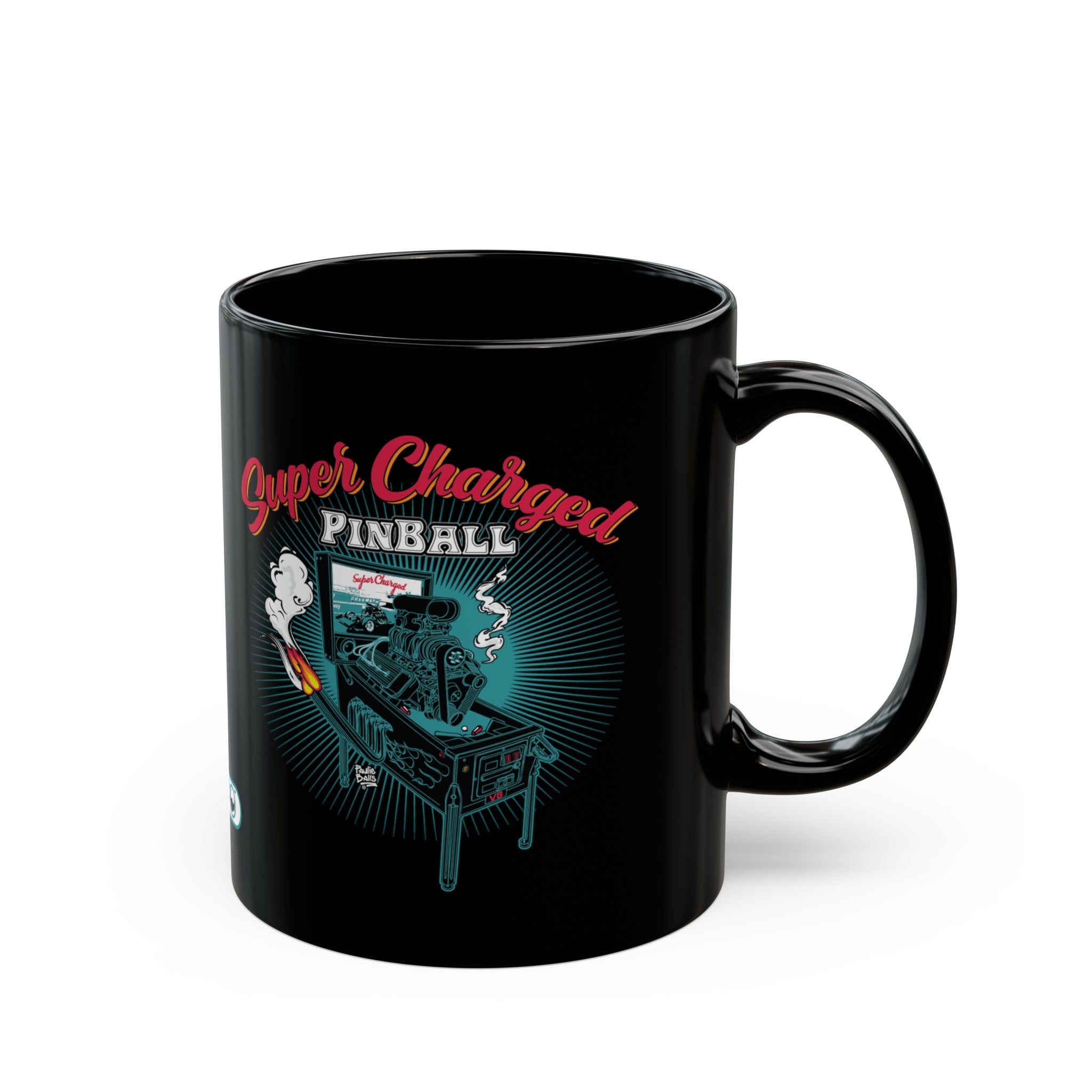 SUPER CHARGED -  Black Mug (11oz, 15oz)