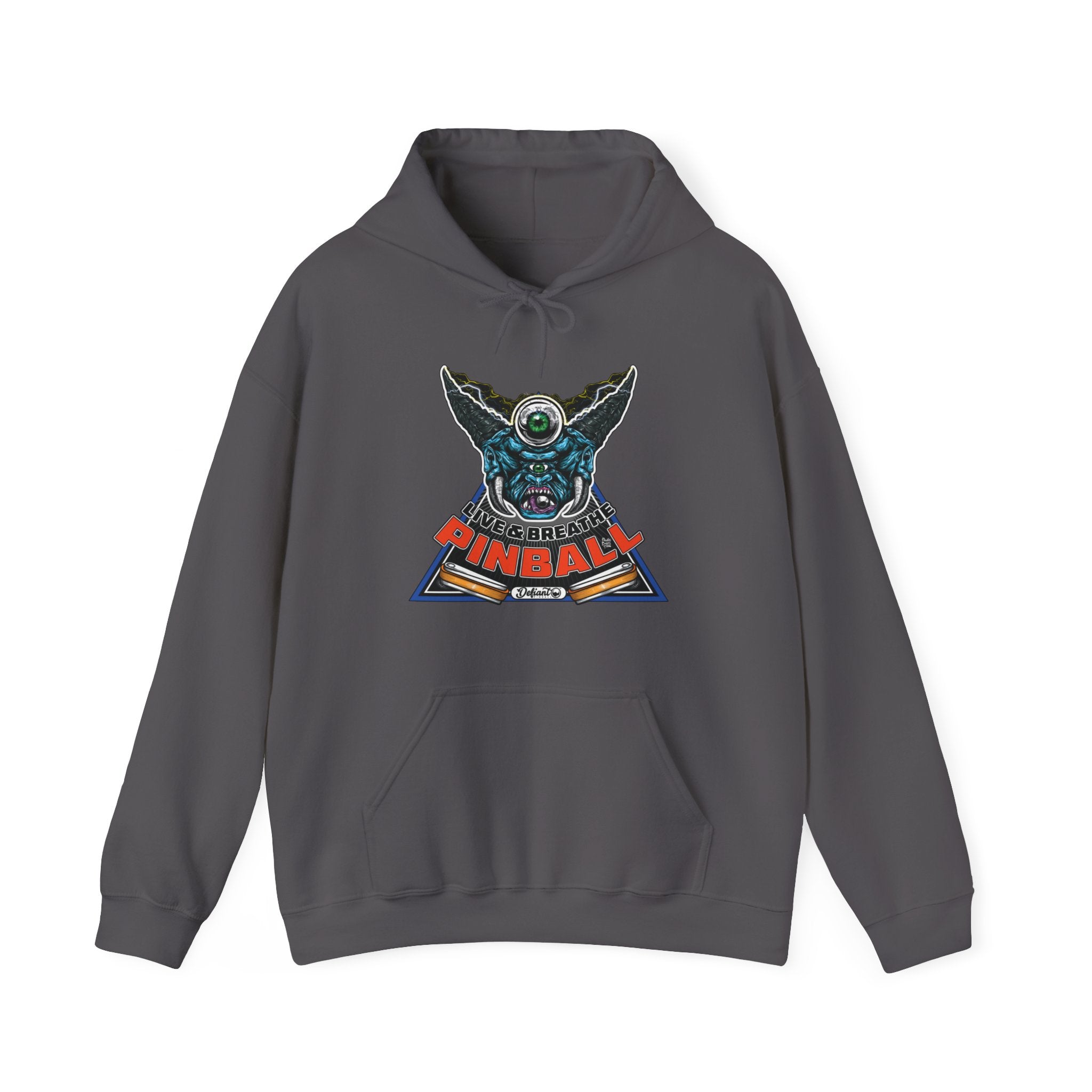 I LIVE AND BREATHE PINBALL - Unisex Heavy Blend™ Hooded Sweatshirt