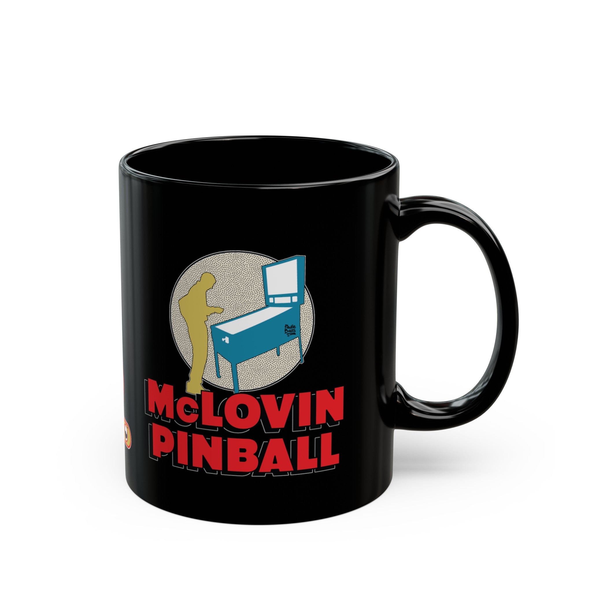 McLOVIN PINBALL - Black Mug (11oz, 15oz)