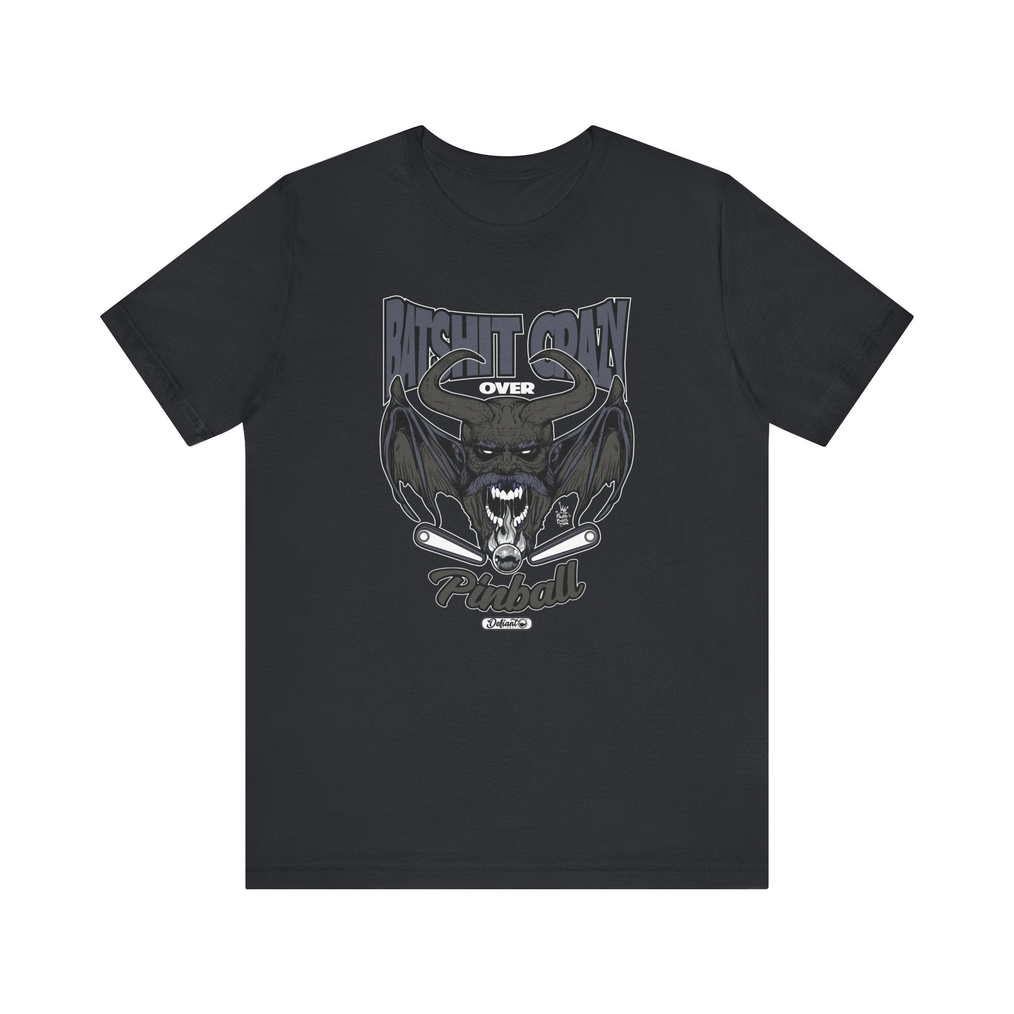 Bat Shit Crazy - Unisex Jersey Short Sleeve Tee | Defiant Pinball Co.