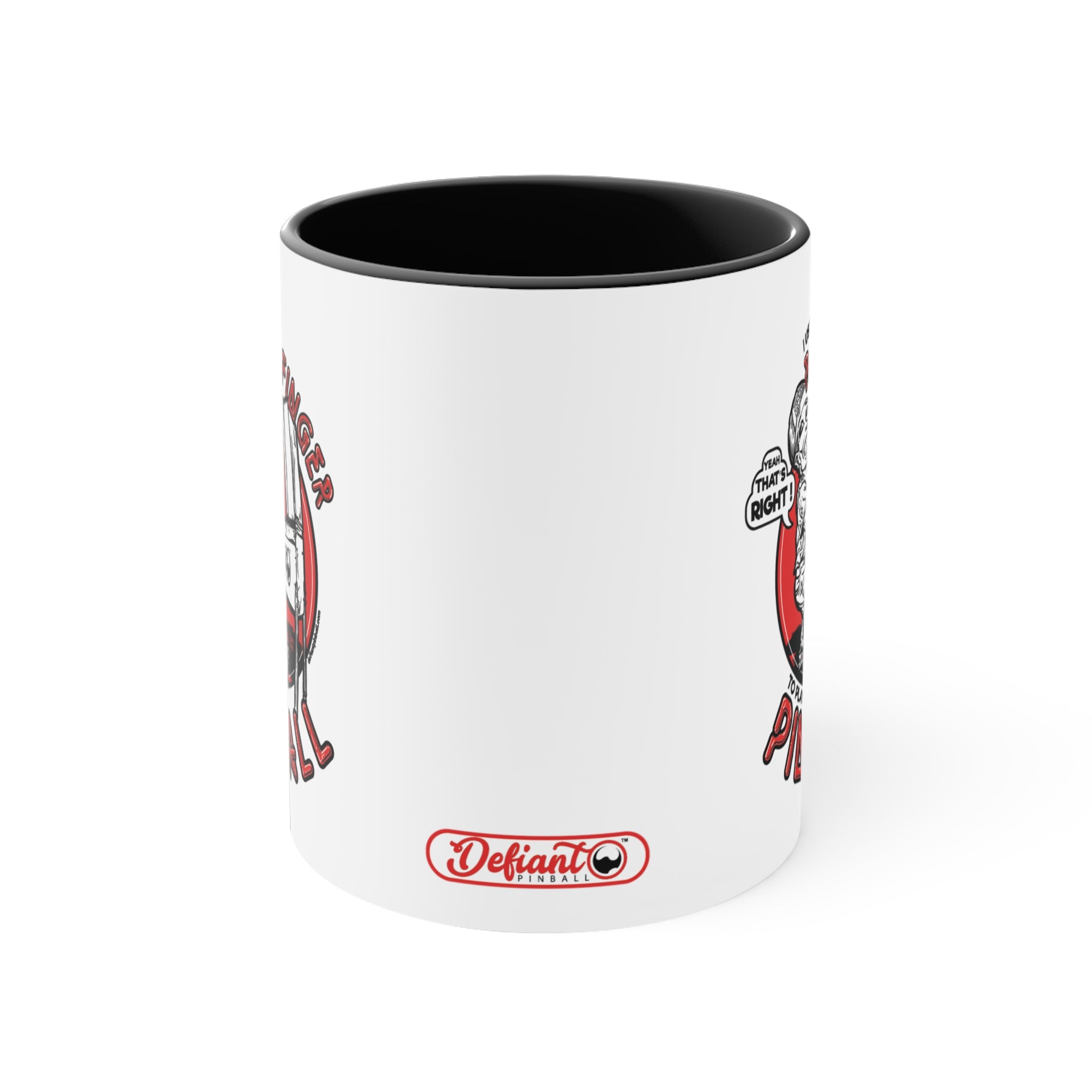 RUDE FINGER - Accent Coffee Mug, 11oz