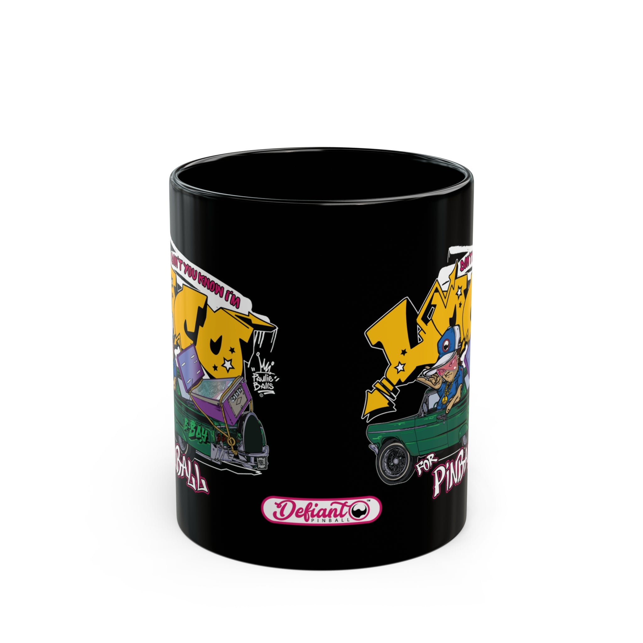 LOCO FOR PINBALL - Black Mug (11oz, 15oz)