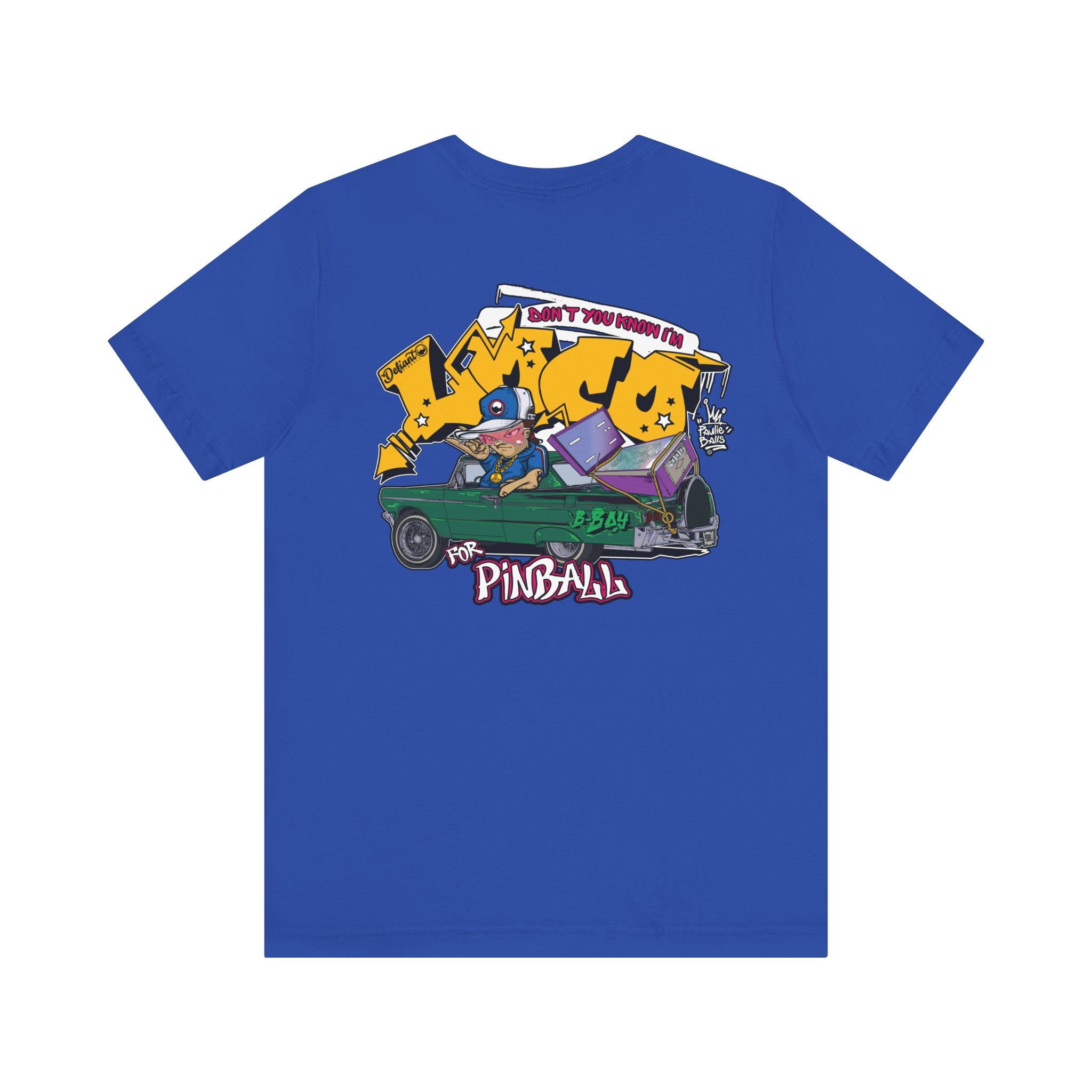 LOCO FOR PINBALL - Front & Back Print Unisex Jersey Short Sleeve Tee