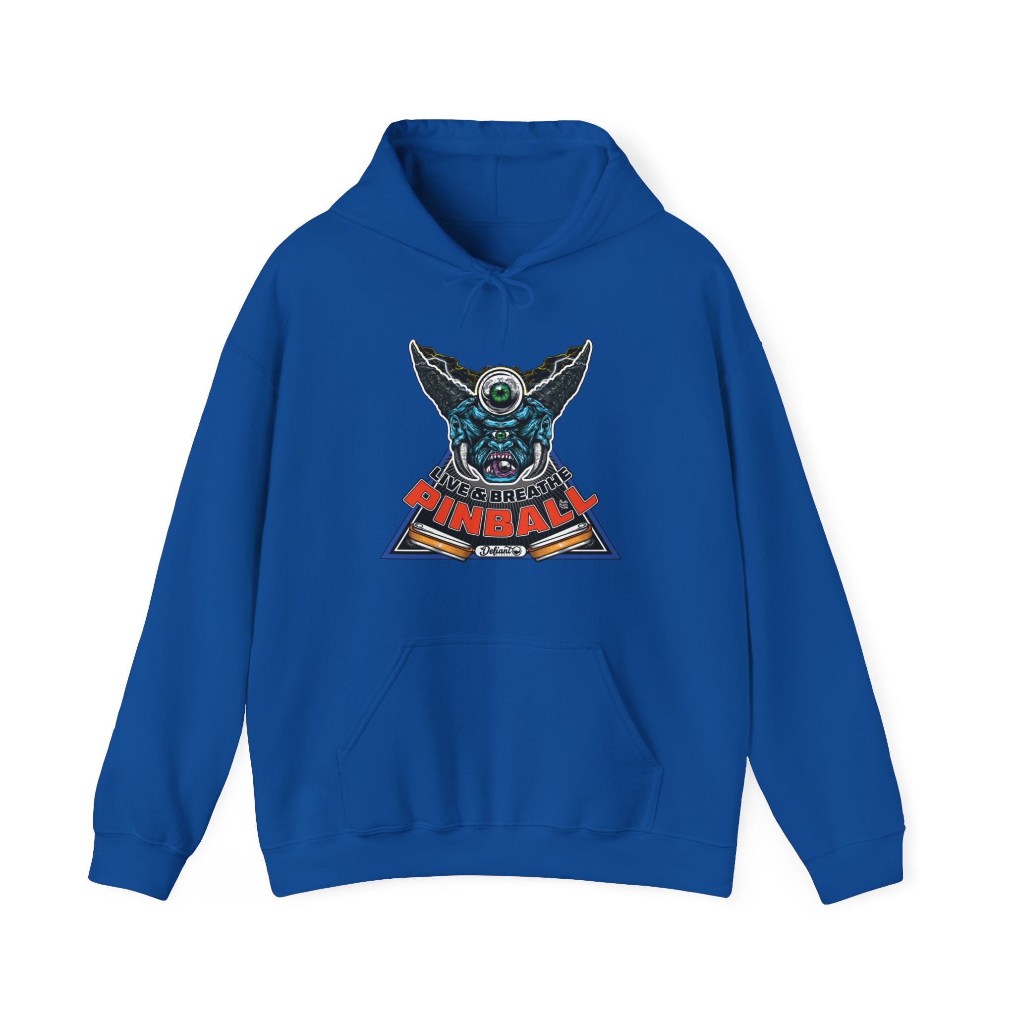 I LIVE AND BREATHE PINBALL - Unisex Heavy Blend™ Hooded Sweatshirt