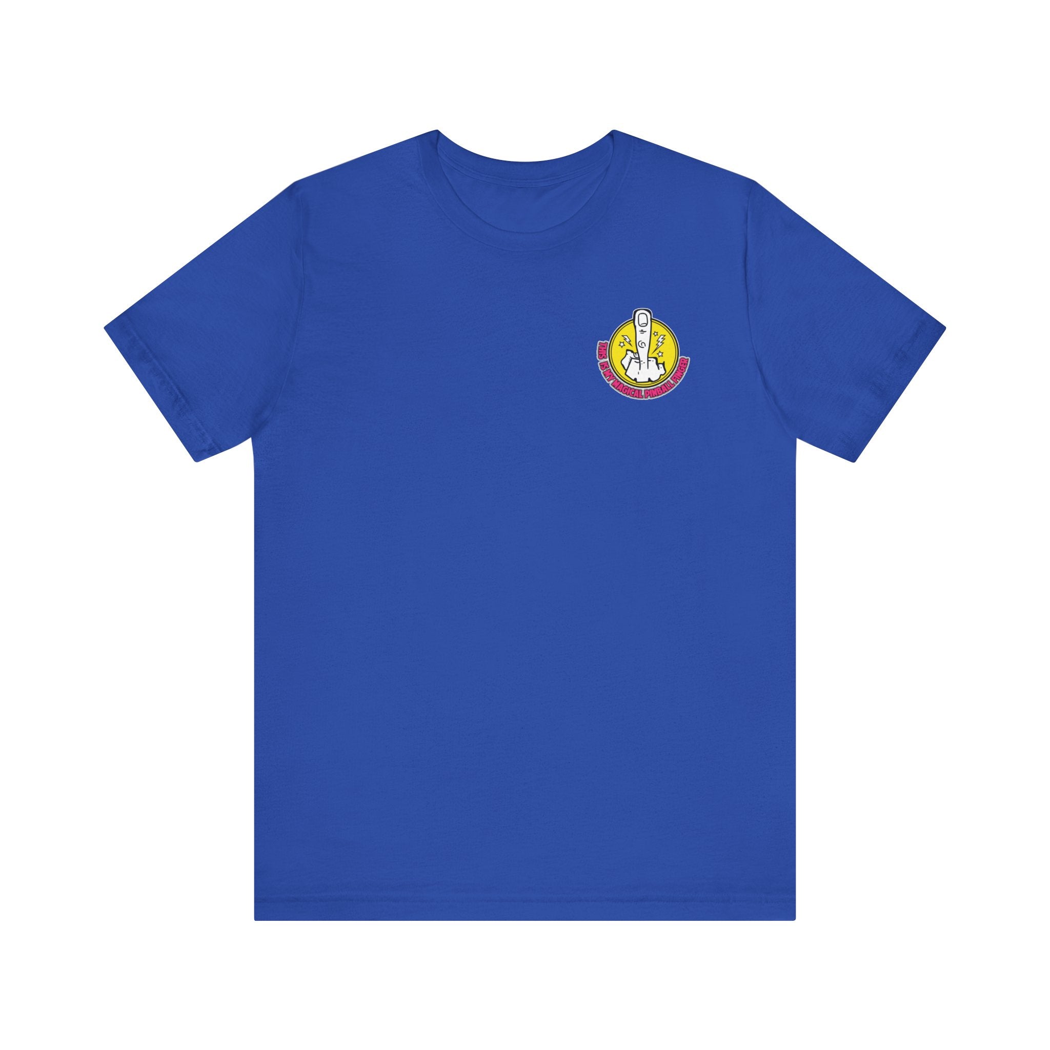 MAGICAL PINBALL FINGER - Front & Back Print  Unisex Jersey Short Sleeve Tee