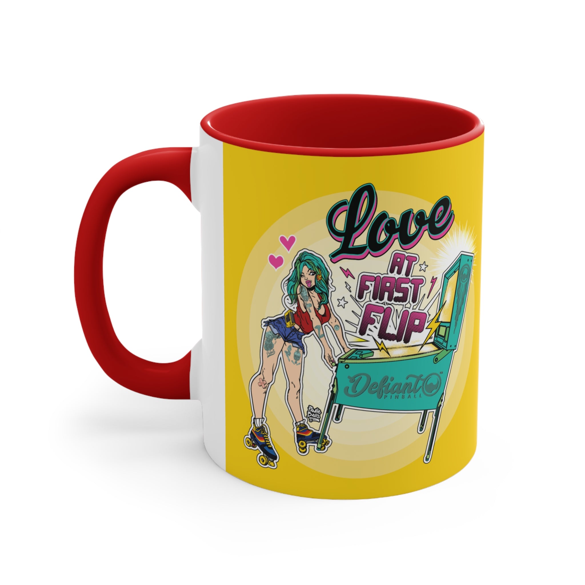 Love At First Flip - Accent Coffee Mug, 11oz