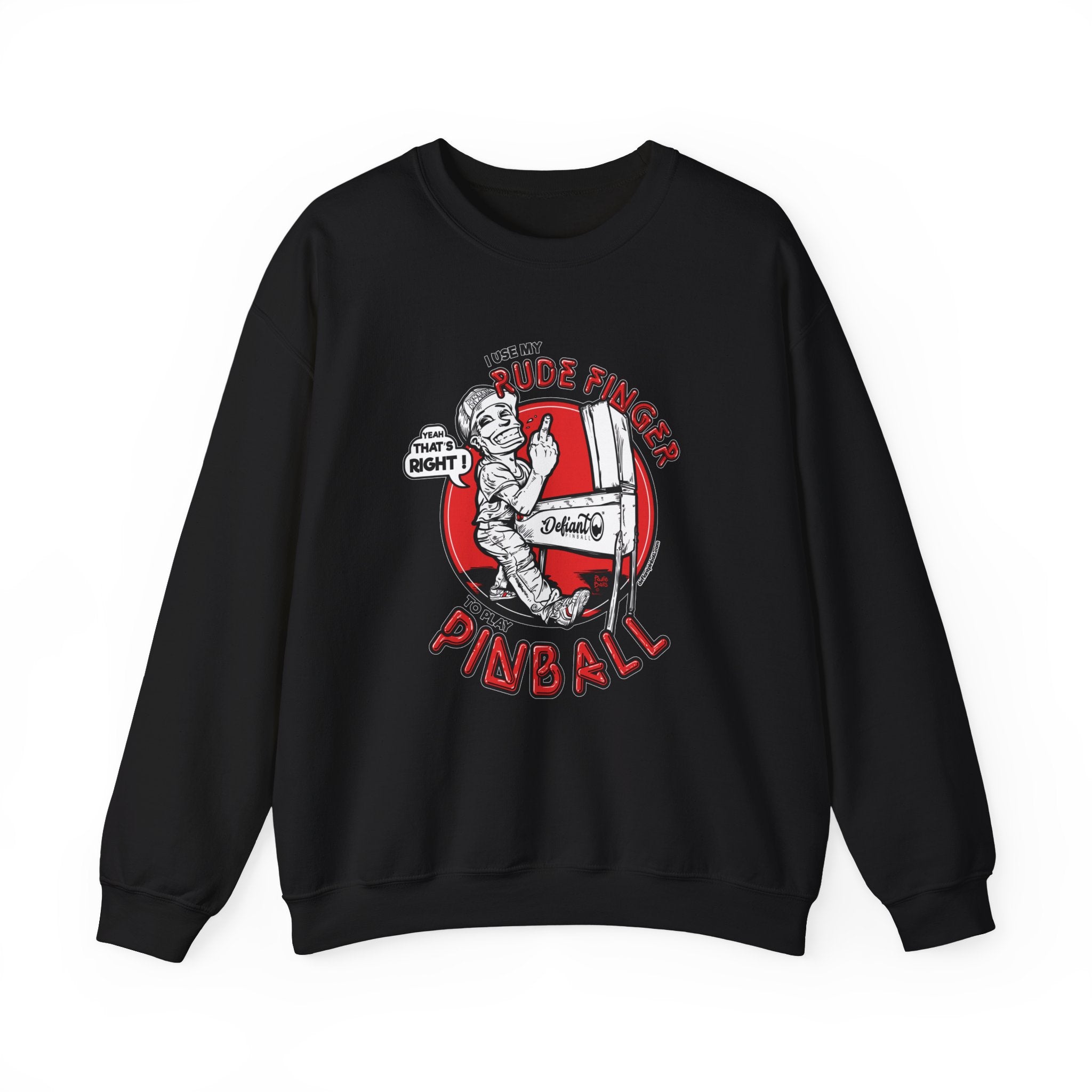 RUDE FINGER - Unisex Heavy Blend™ Crewneck Sweatshirt Jumper