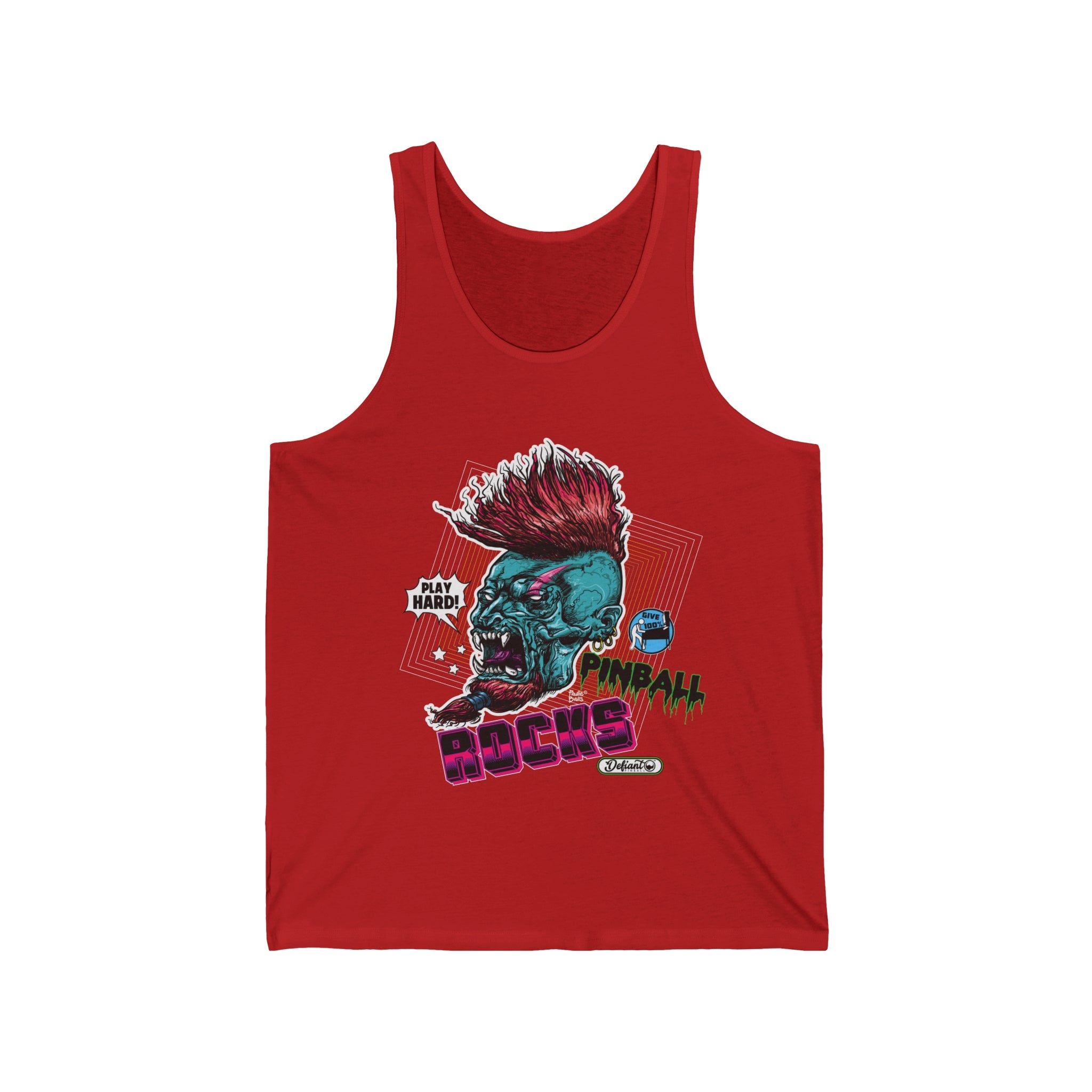 PINBALL ROCKS - (Demon Version) - Unisex Jersey Tank