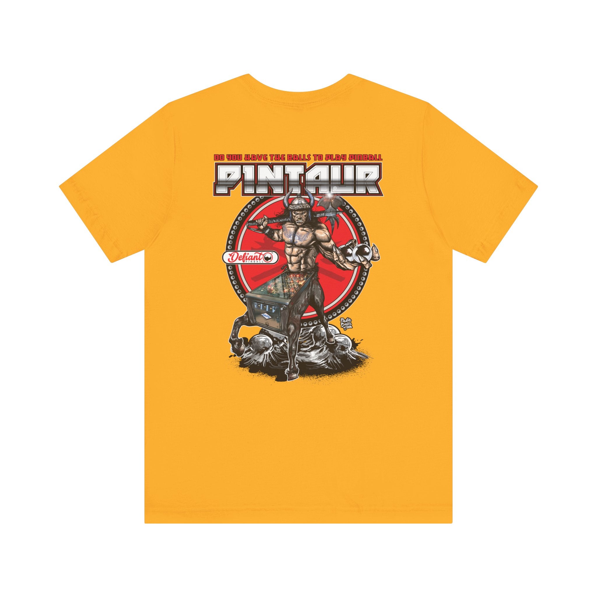 PINTAUR - Front & Back Print  Unisex Jersey Short Sleeve Tee