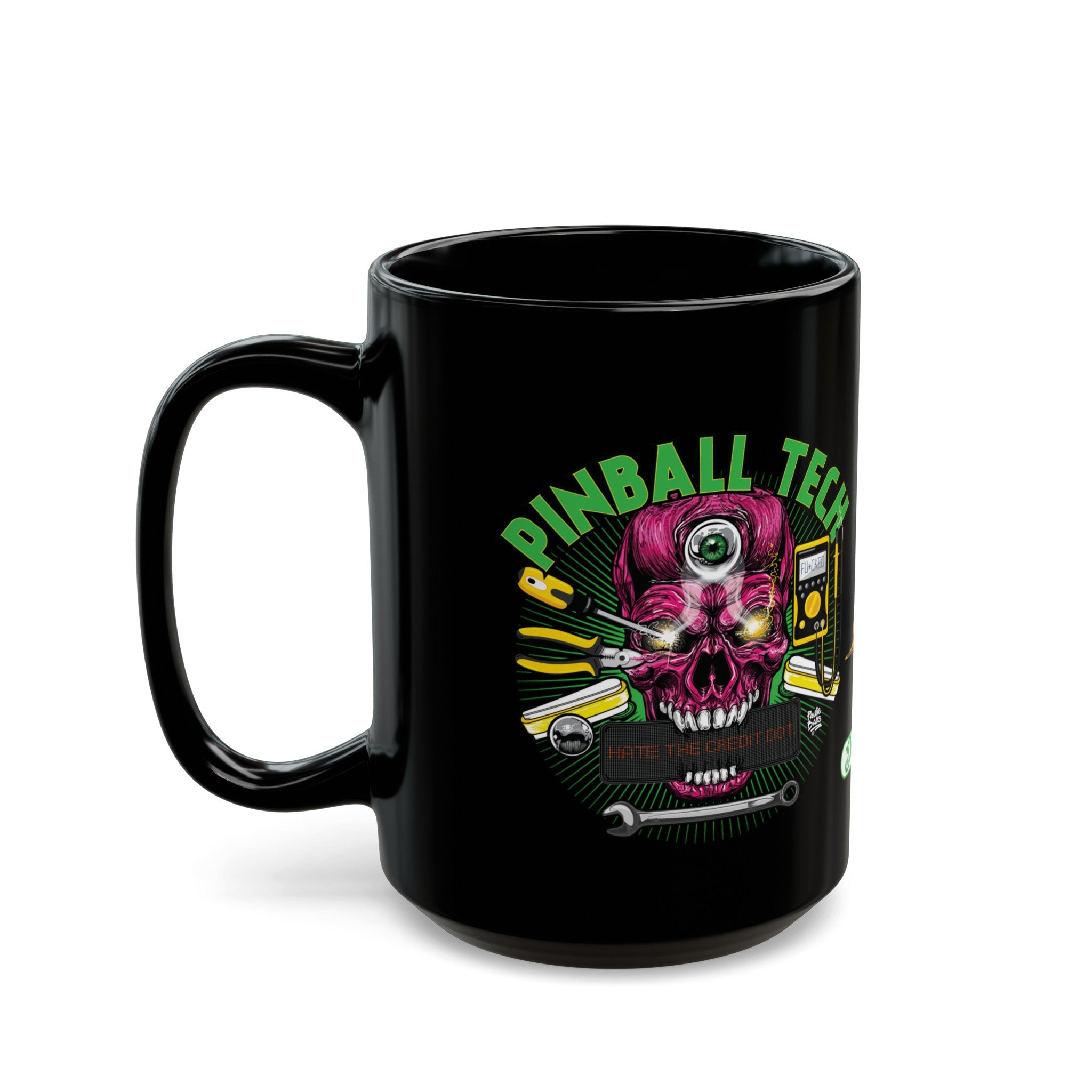 PINBALL TECH - Black Mug (11oz, 15oz)