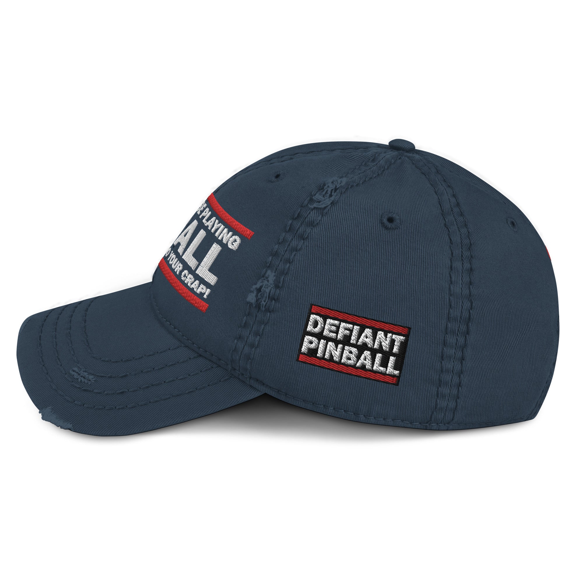 I'D RATHER BE PLAYING - Distressed Dad Hat