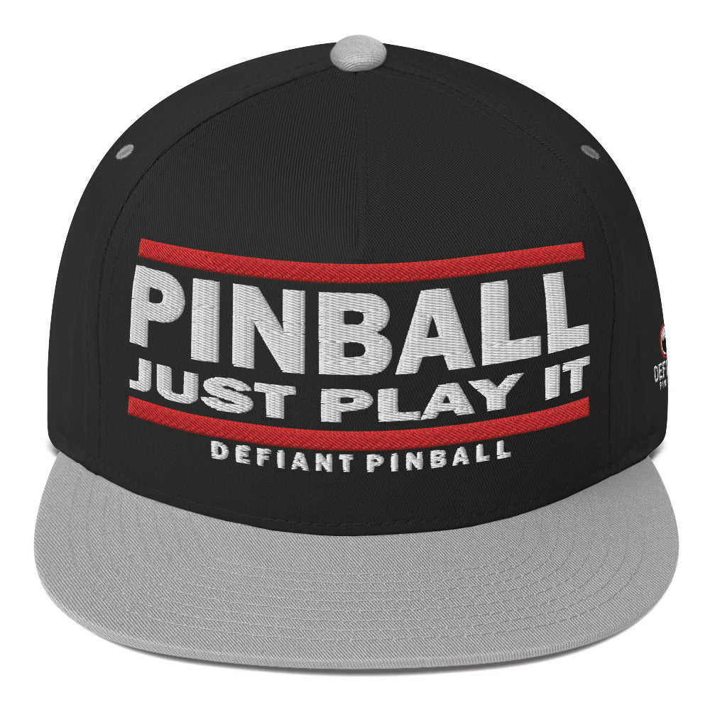 PINBALL JUST PLAY IT - Flat Bill Cap