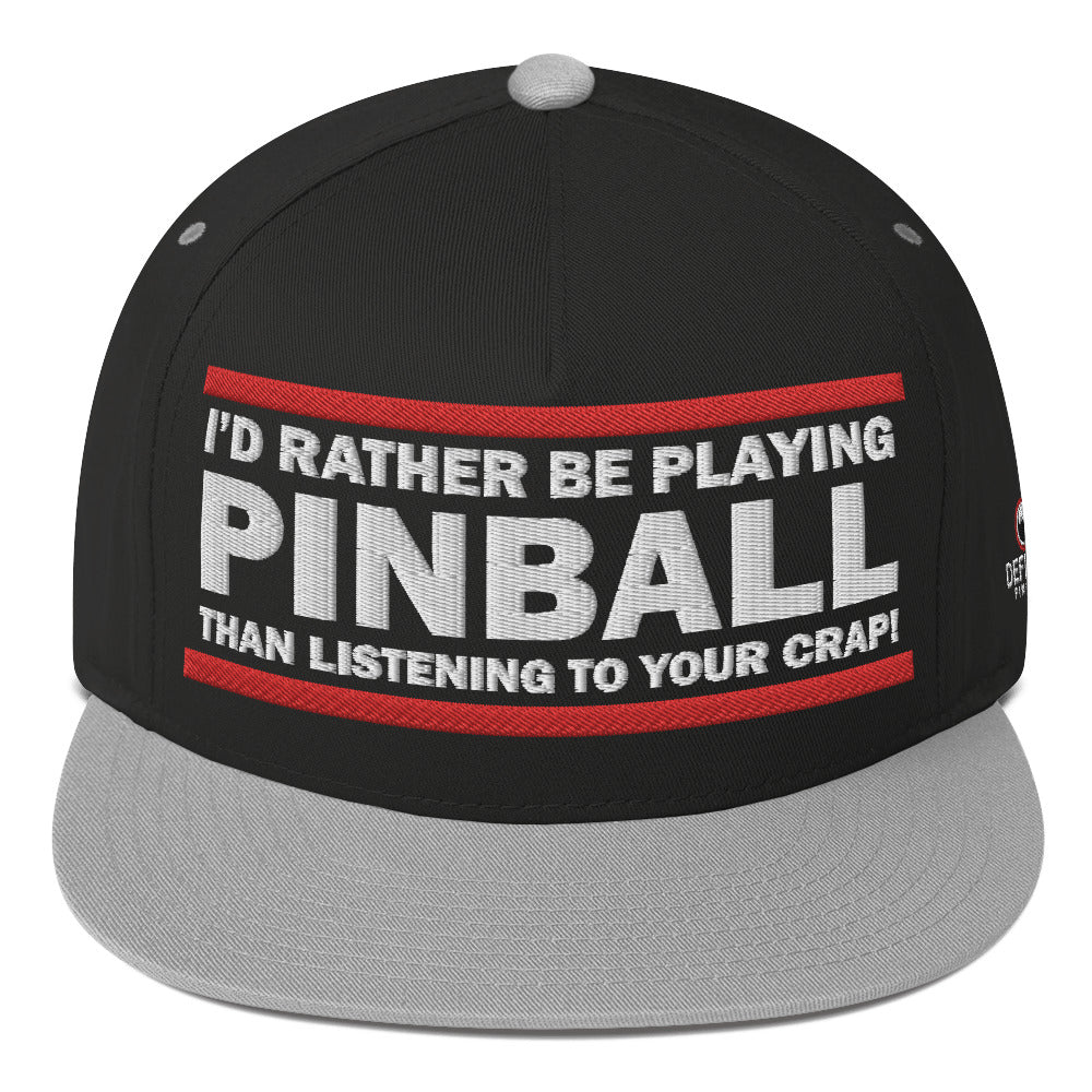 I'D RATHER BE PLAYING - Flat Bill Cap