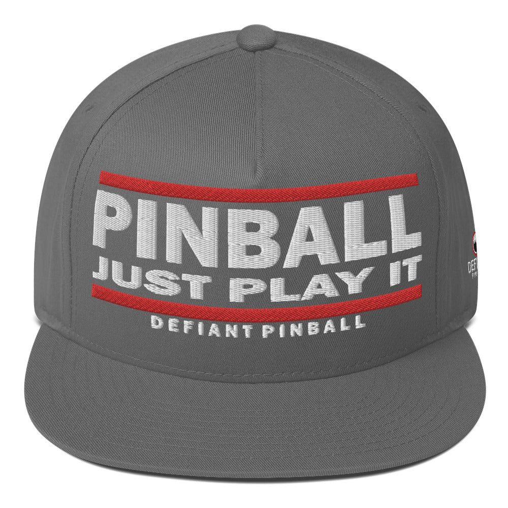 PINBALL JUST PLAY IT - Flat Bill Cap